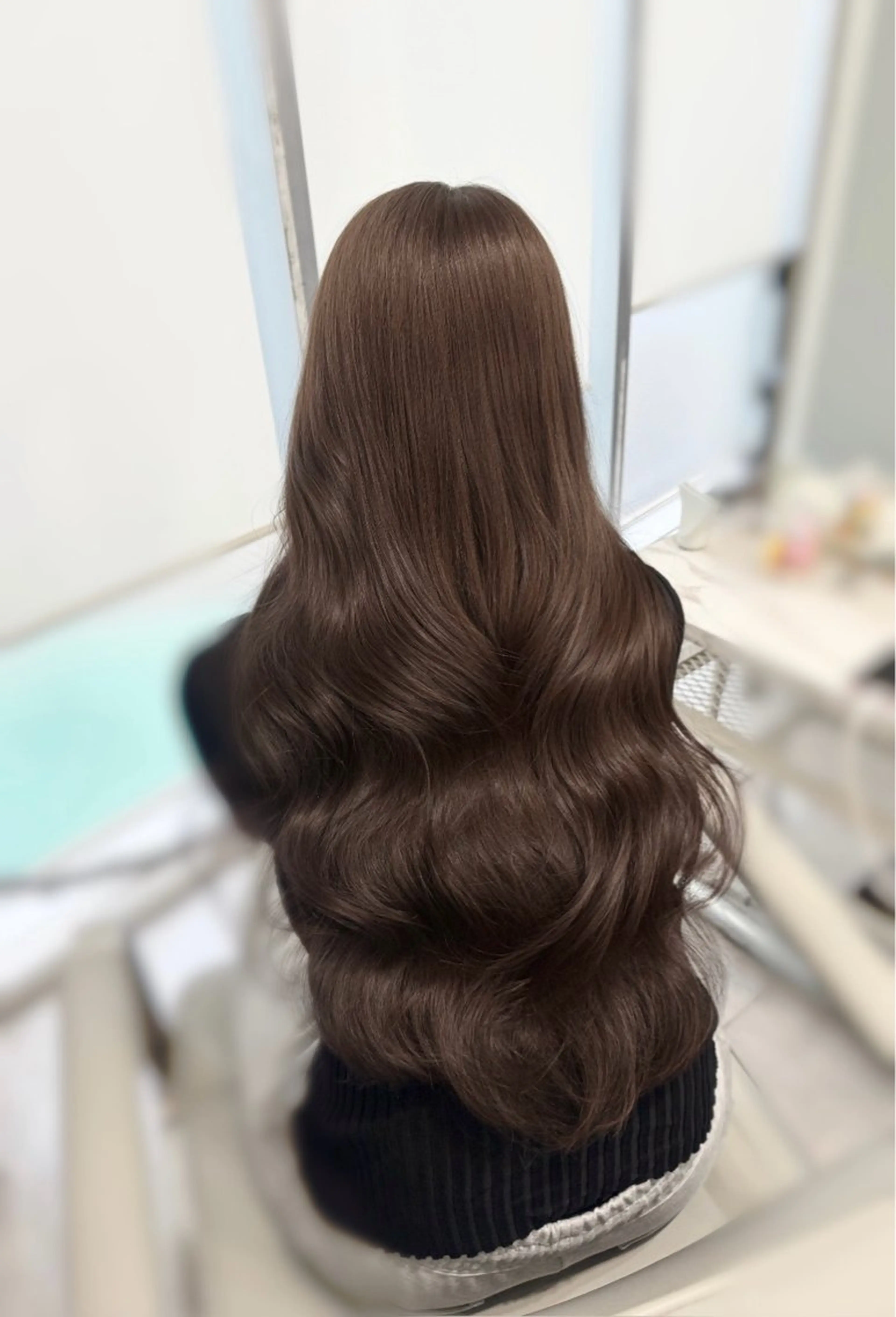 🎀ヘアセット練習モデル🎀コテ巻きヘアセット🤎の写真