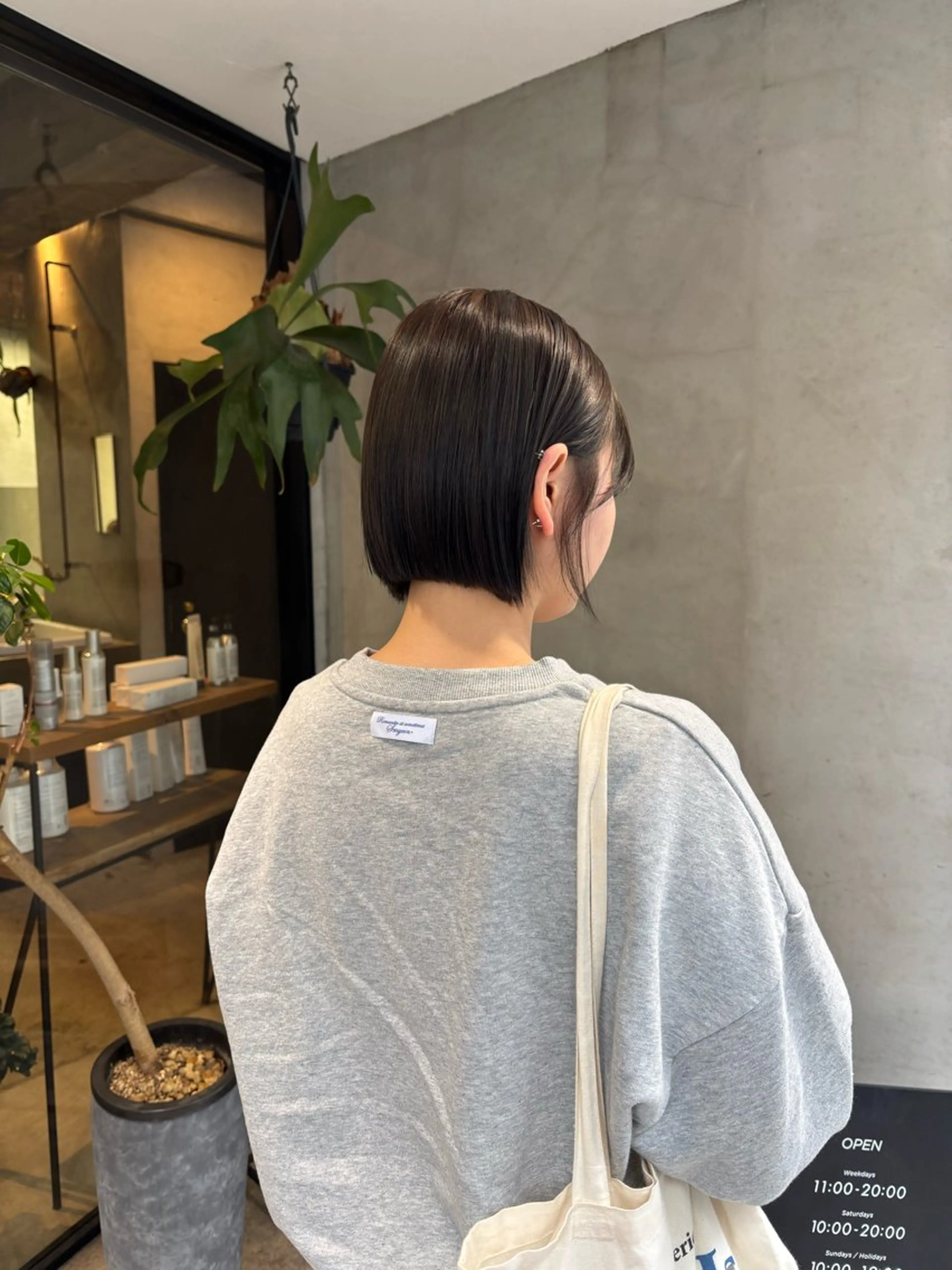 骨格に合わせたボブカットの写真