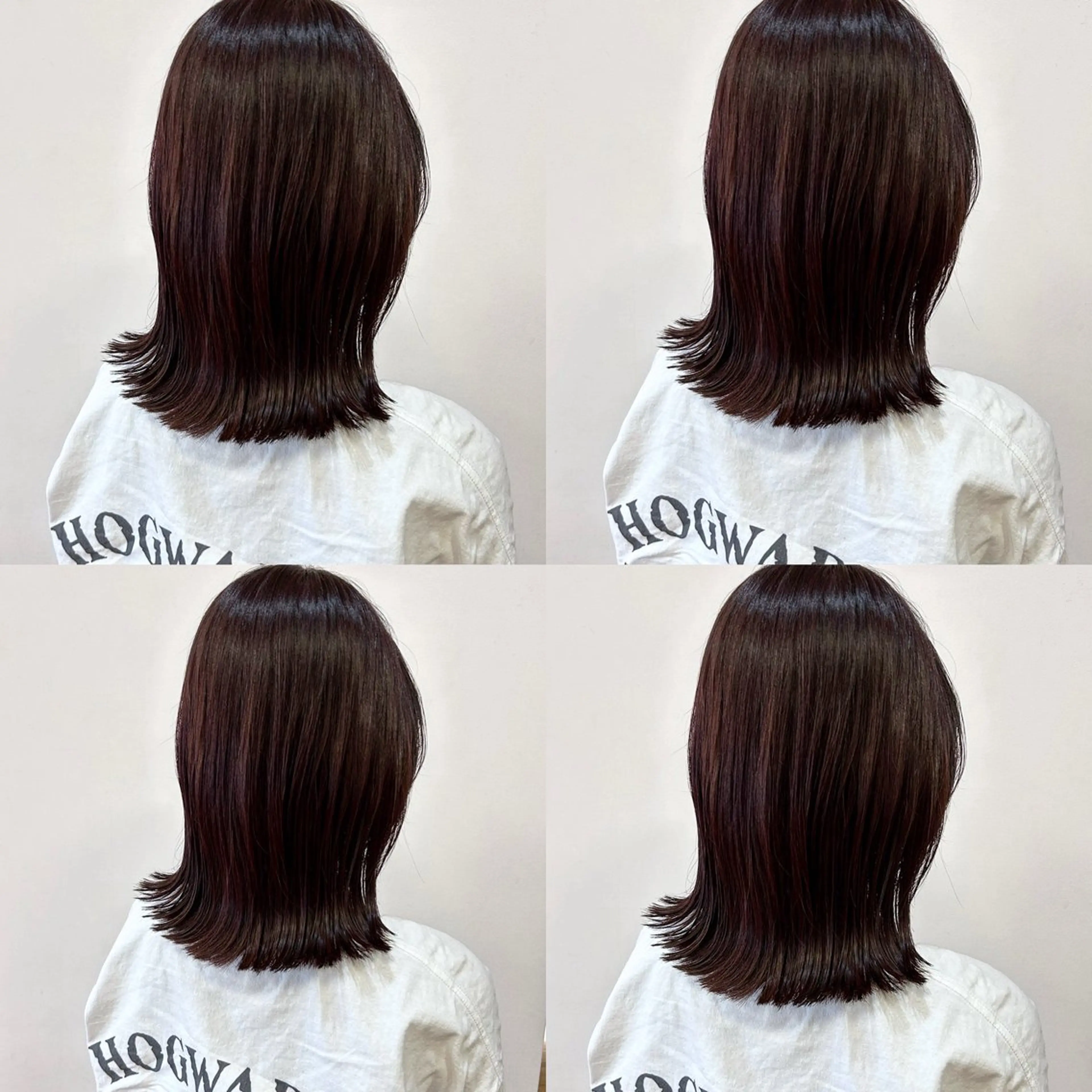 ミディアム 河口 友里のヘアスタイル