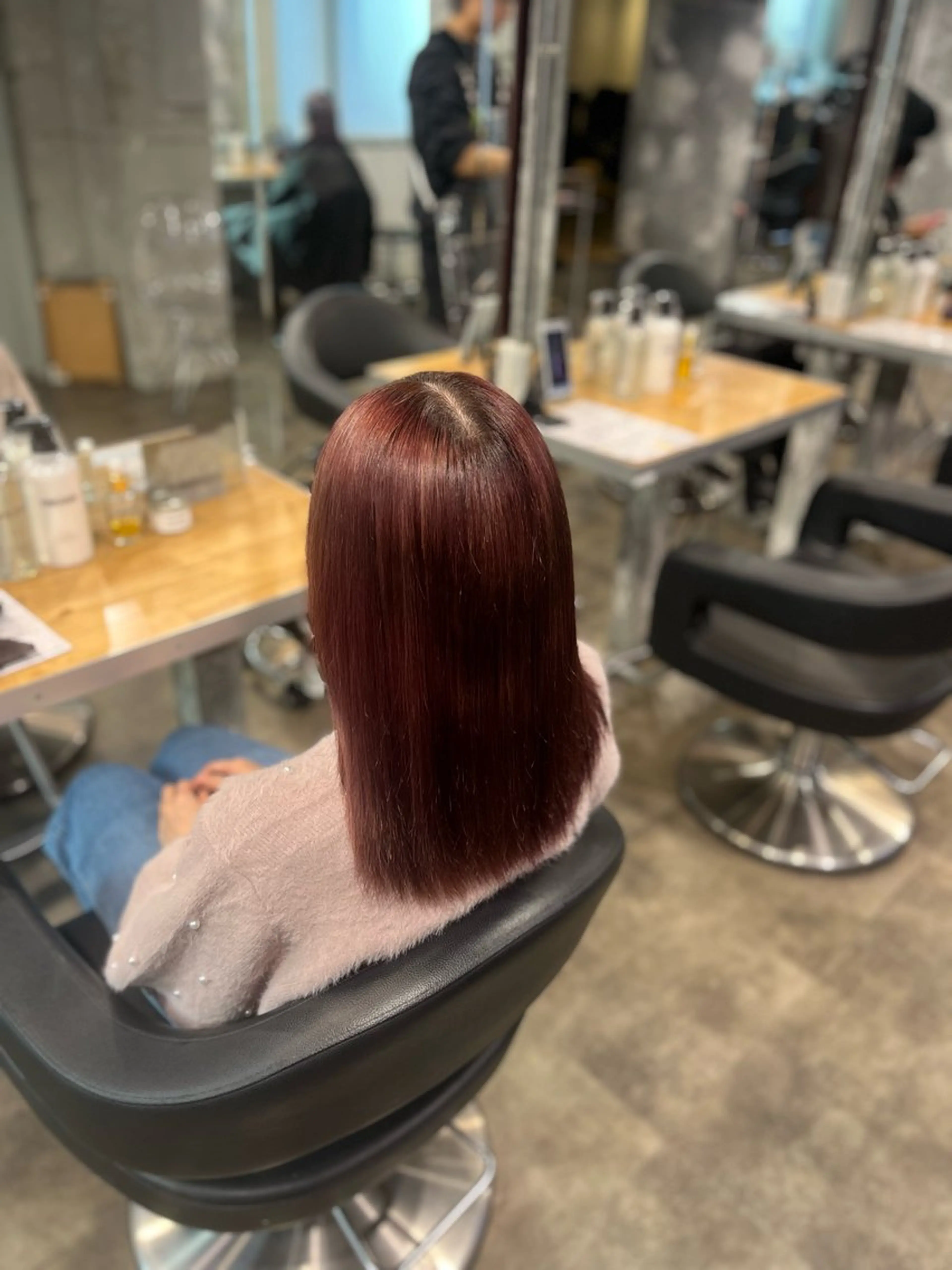 カラー ヘアカラー トリートメント ヘッドスパ ヘアセット ガーリーヘア💌トレ ンド暖色💌Yuuのヘアスタイル