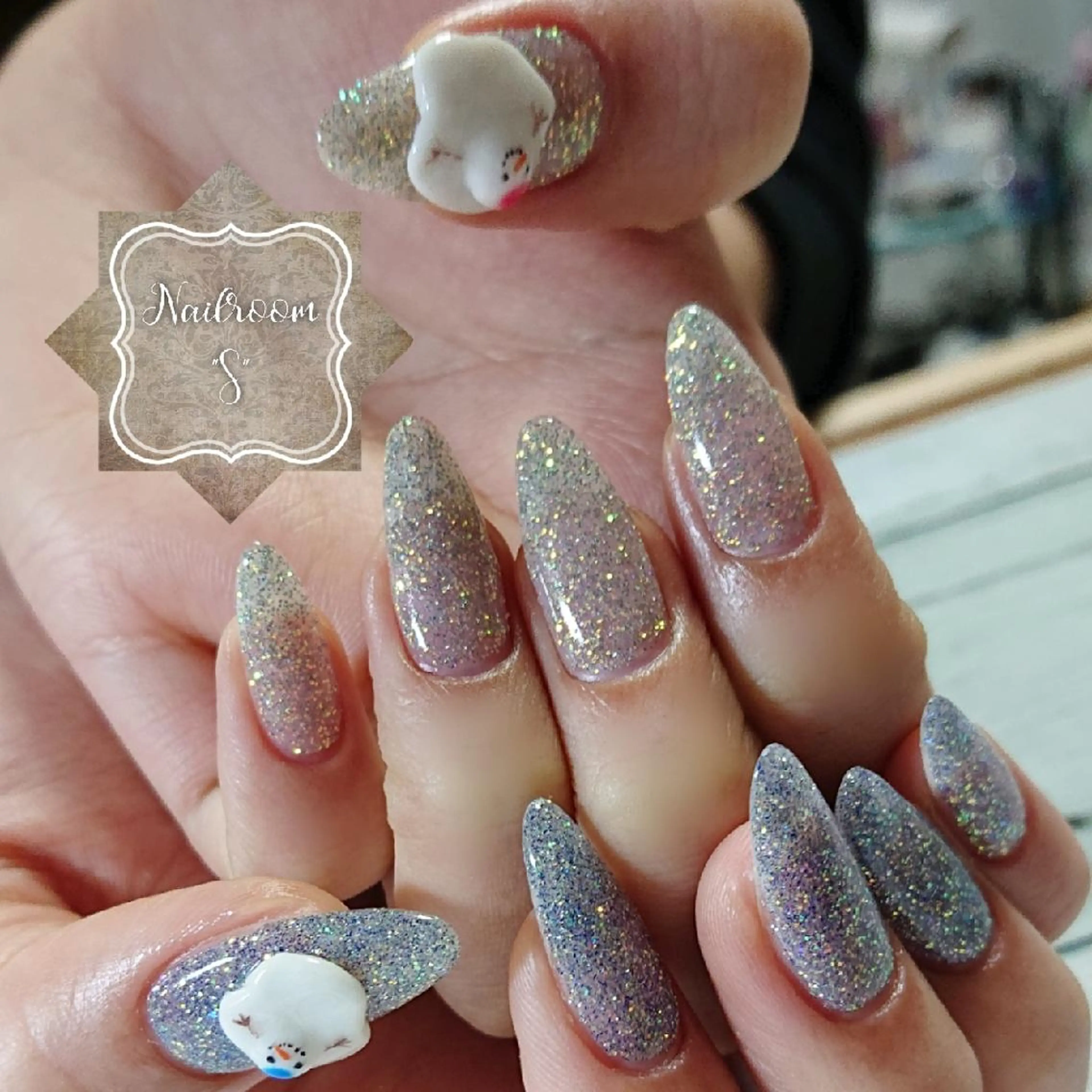 ネイル フラッシュネイル ラメ(グリッター) Nail room  "S"  SAKAIのネイルデザイン