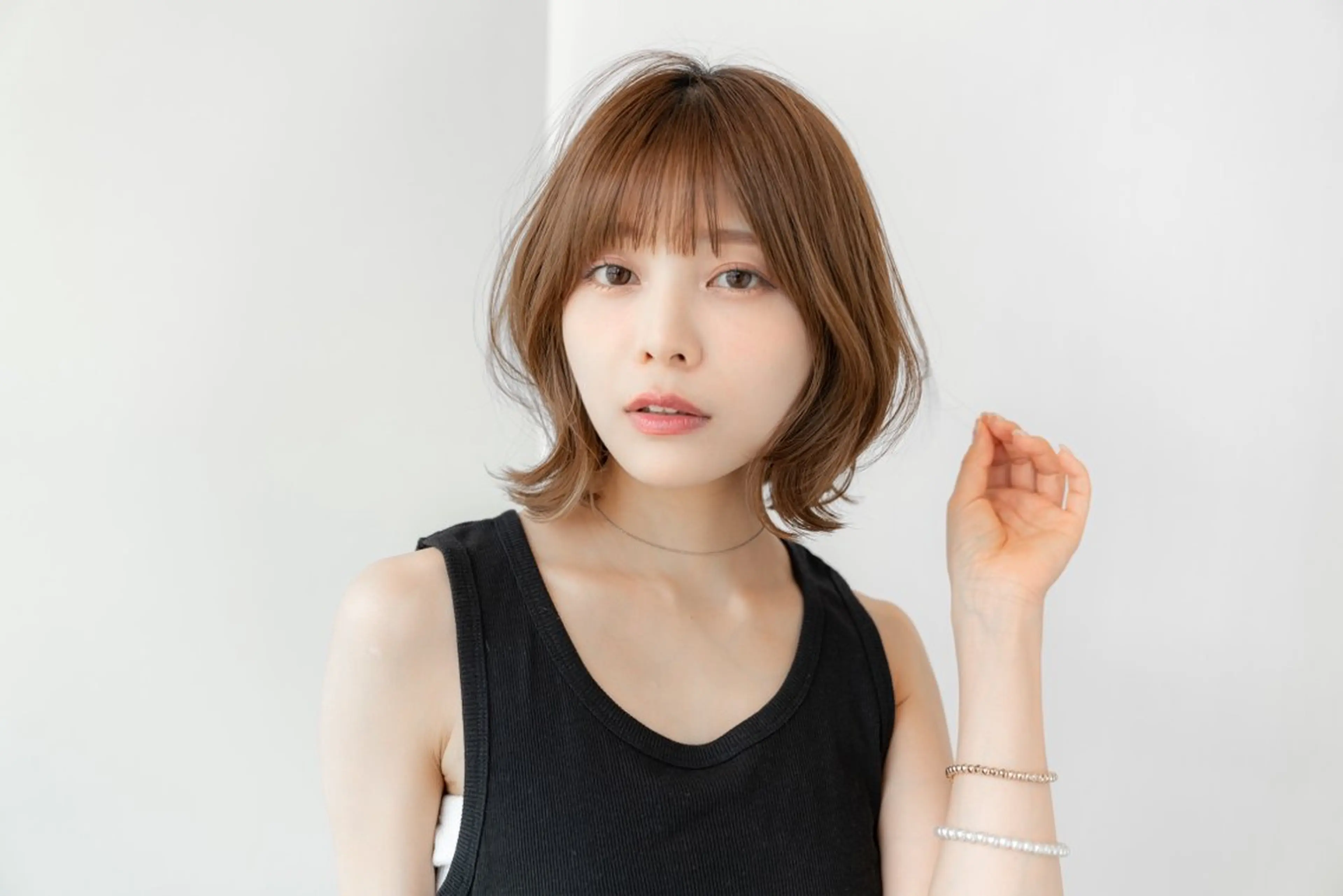 ミディアム カラー 岐阜駅/問屋町/玉宮 髪質改善/KAZÜのヘアスタイル