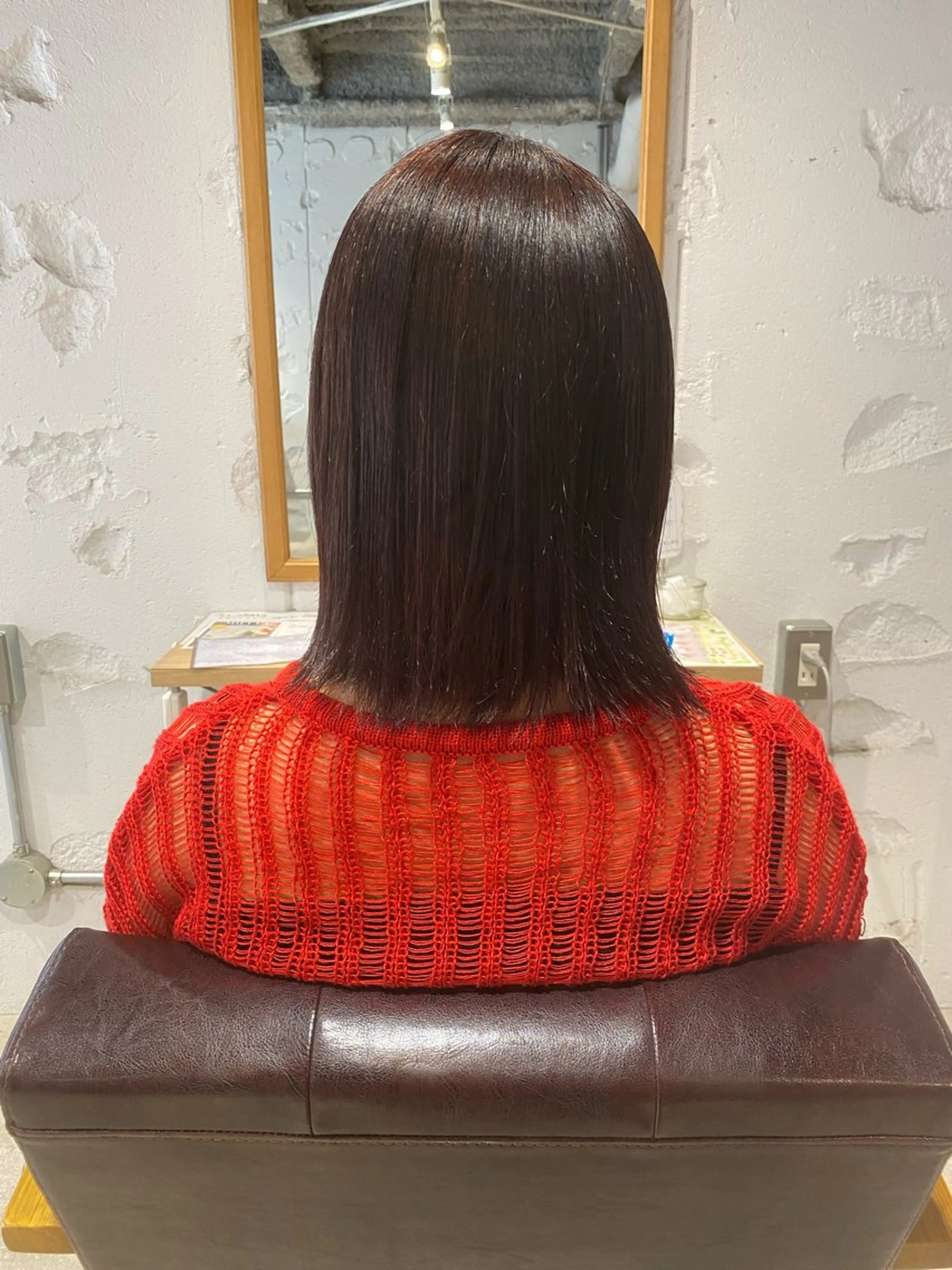 ミディアム ヘアカラー 関根 桃羽のヘアスタイル