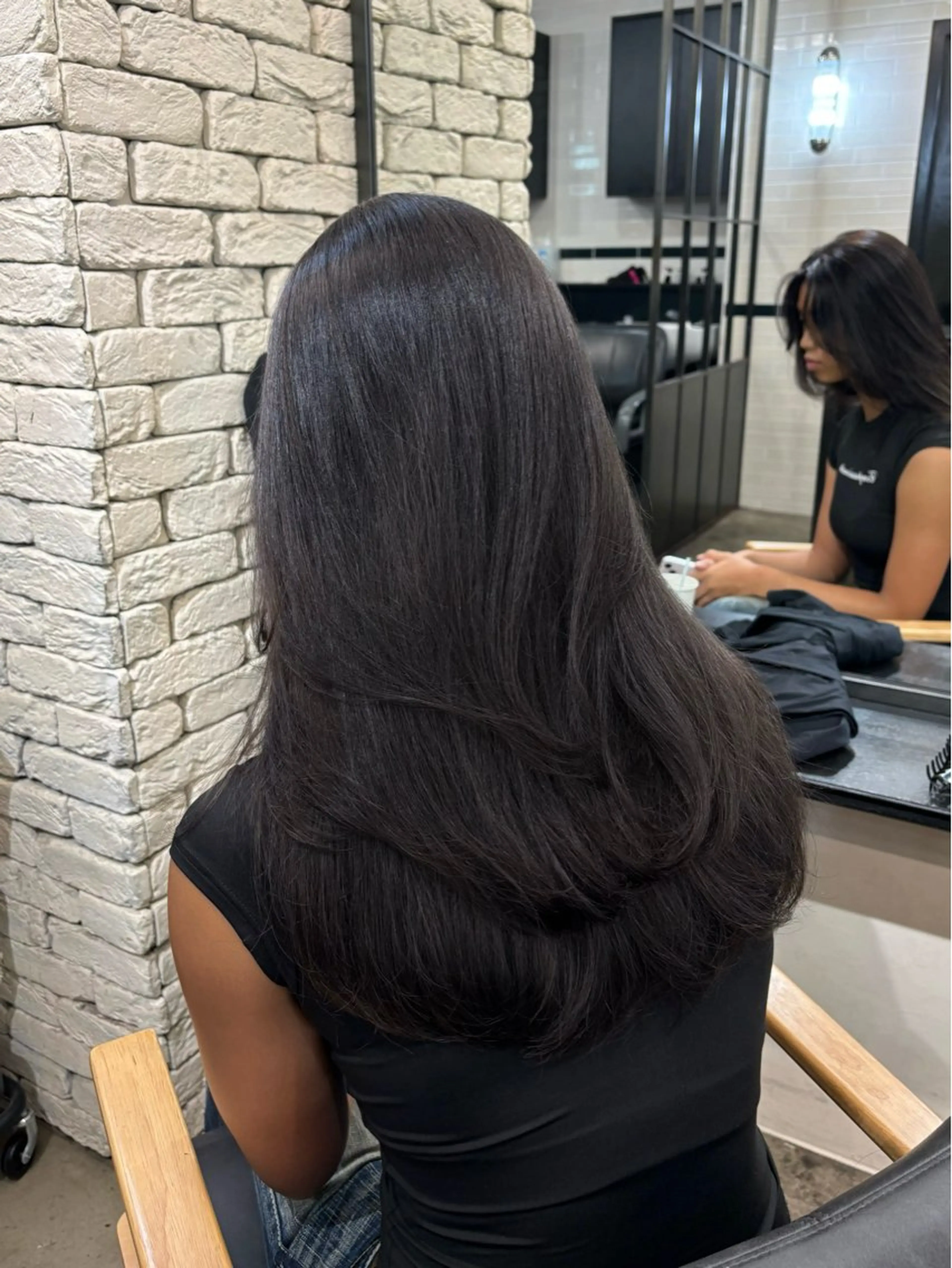 ロング カラー カット ヘアカラー トリートメント オリーブベージュ 🫒🩶Rianaのヘアスタイル