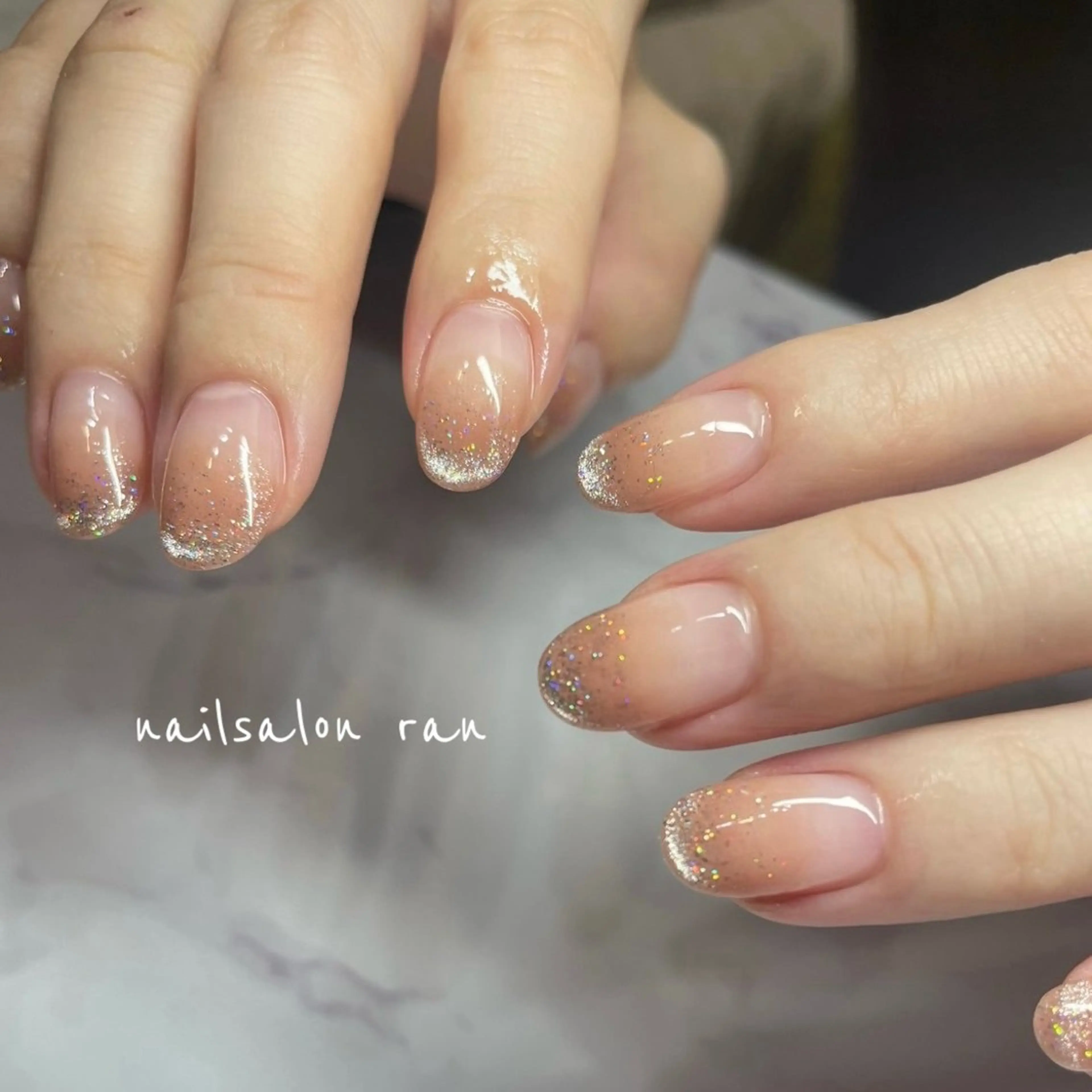 ネイル グラデーション マグネットネイル ハンドネイル ハンドケア nailsalon ranのネイルデザイン