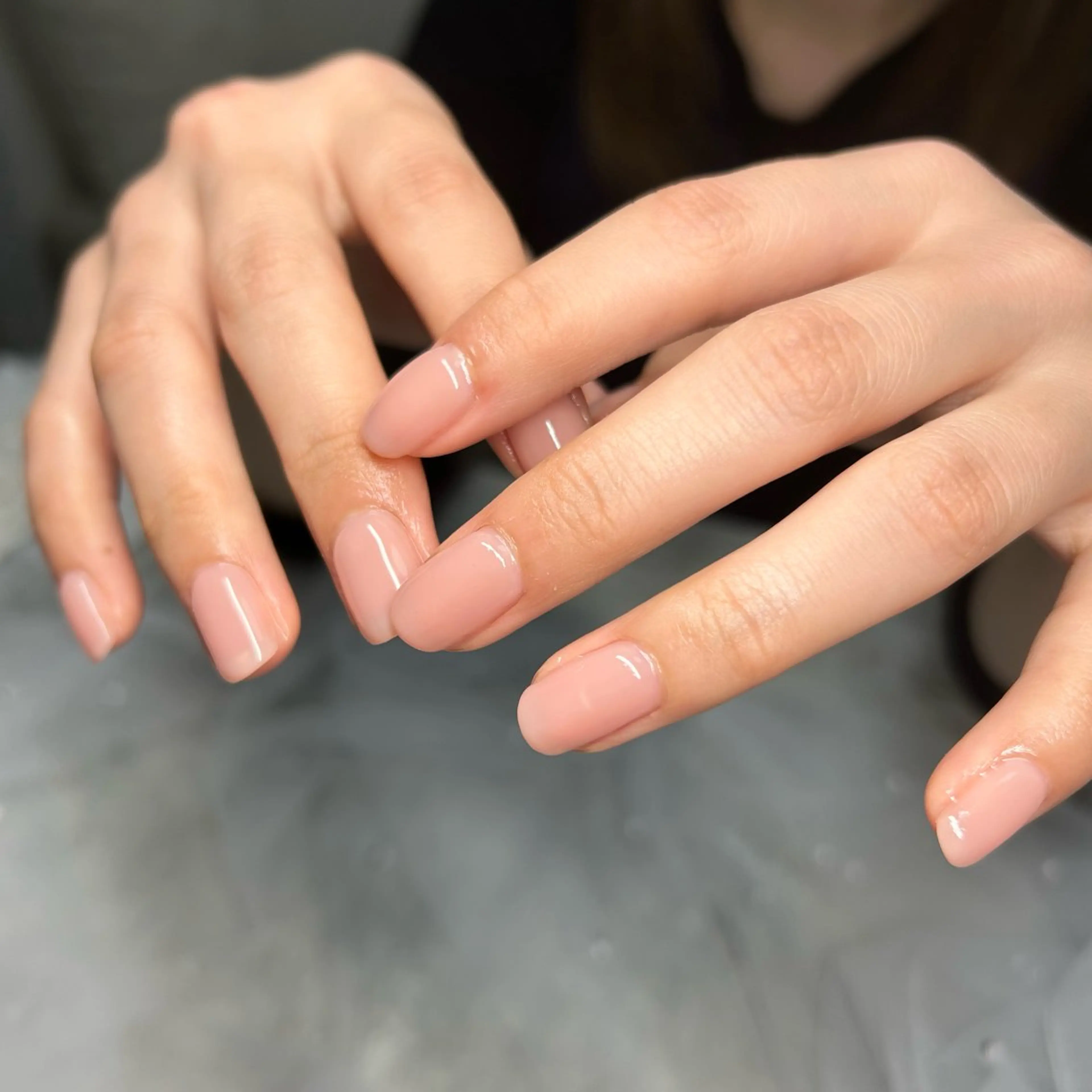 ネイル ピンク ピンクベージュ ハンドネイル ten nail salon　かえでのネイルデザイン