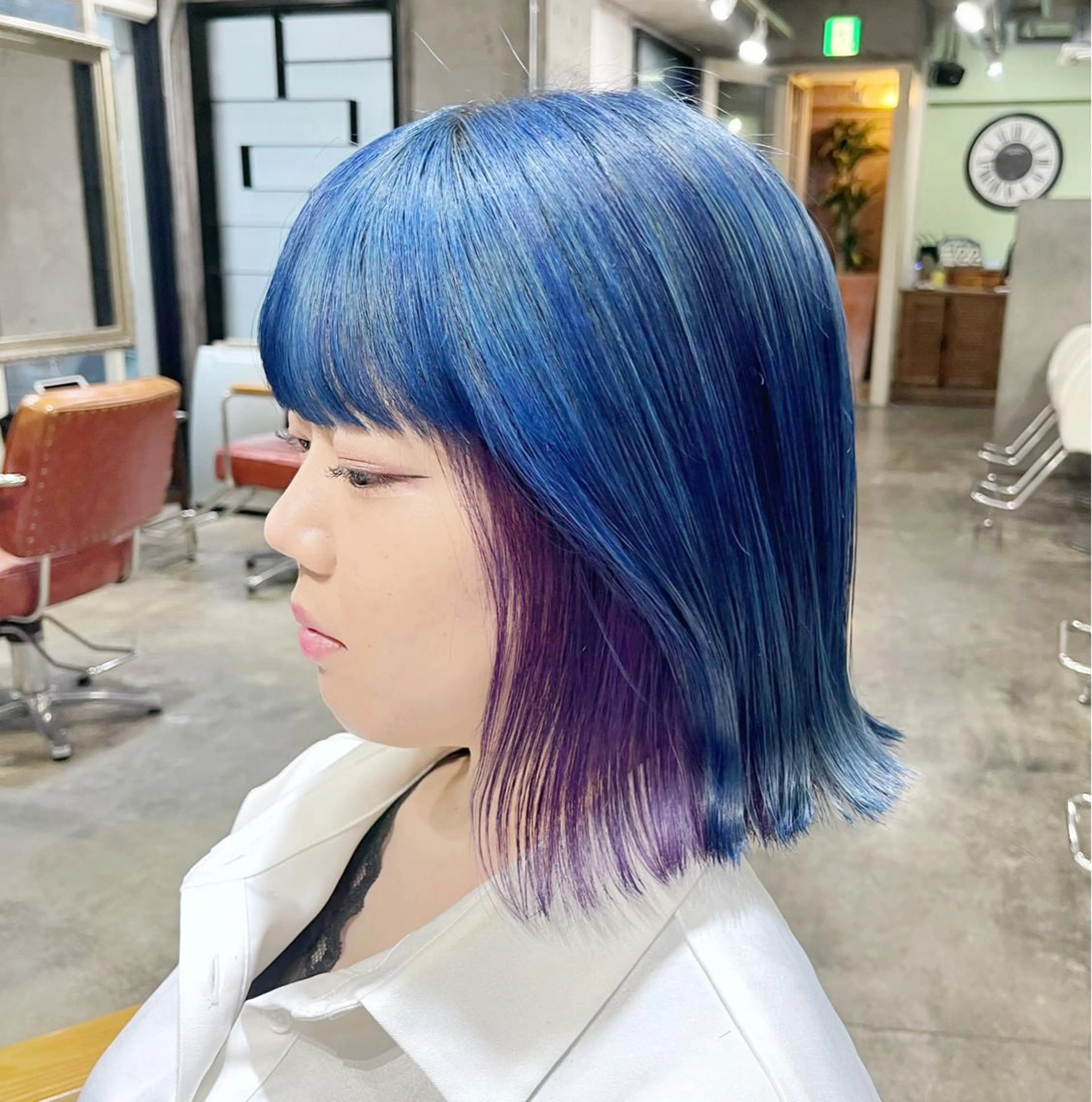 ミディアム カラー ヘアアレンジ ブリーチ ヘアカラー ピンクカラー🩷 ヘアセットＮＯ.1のヘアスタイル