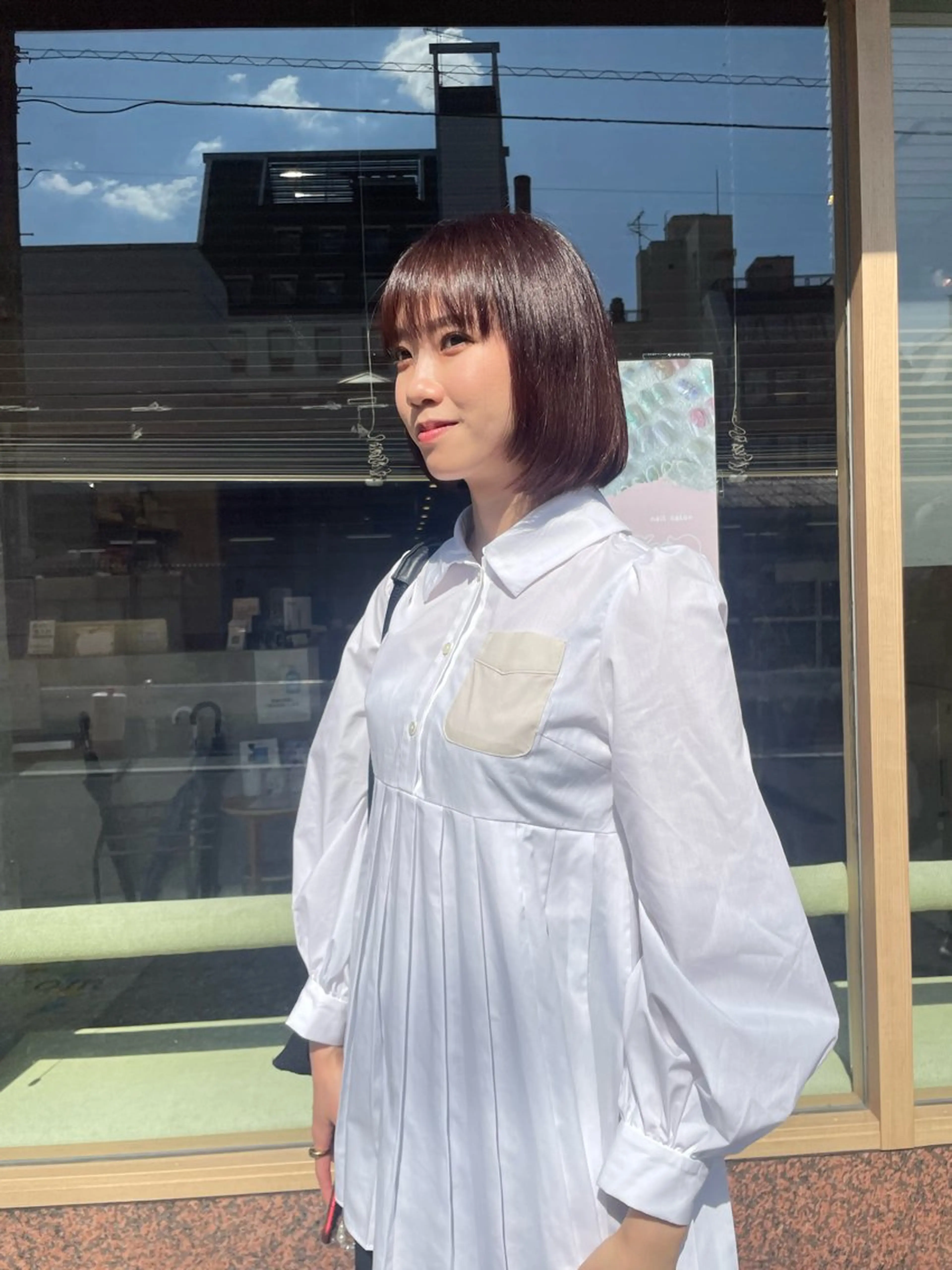 ショート カラー ブラウンカラー オレンジ オレンジブラウン 髪質改善/Bloss om🌷高橋沙衣のヘアスタイル