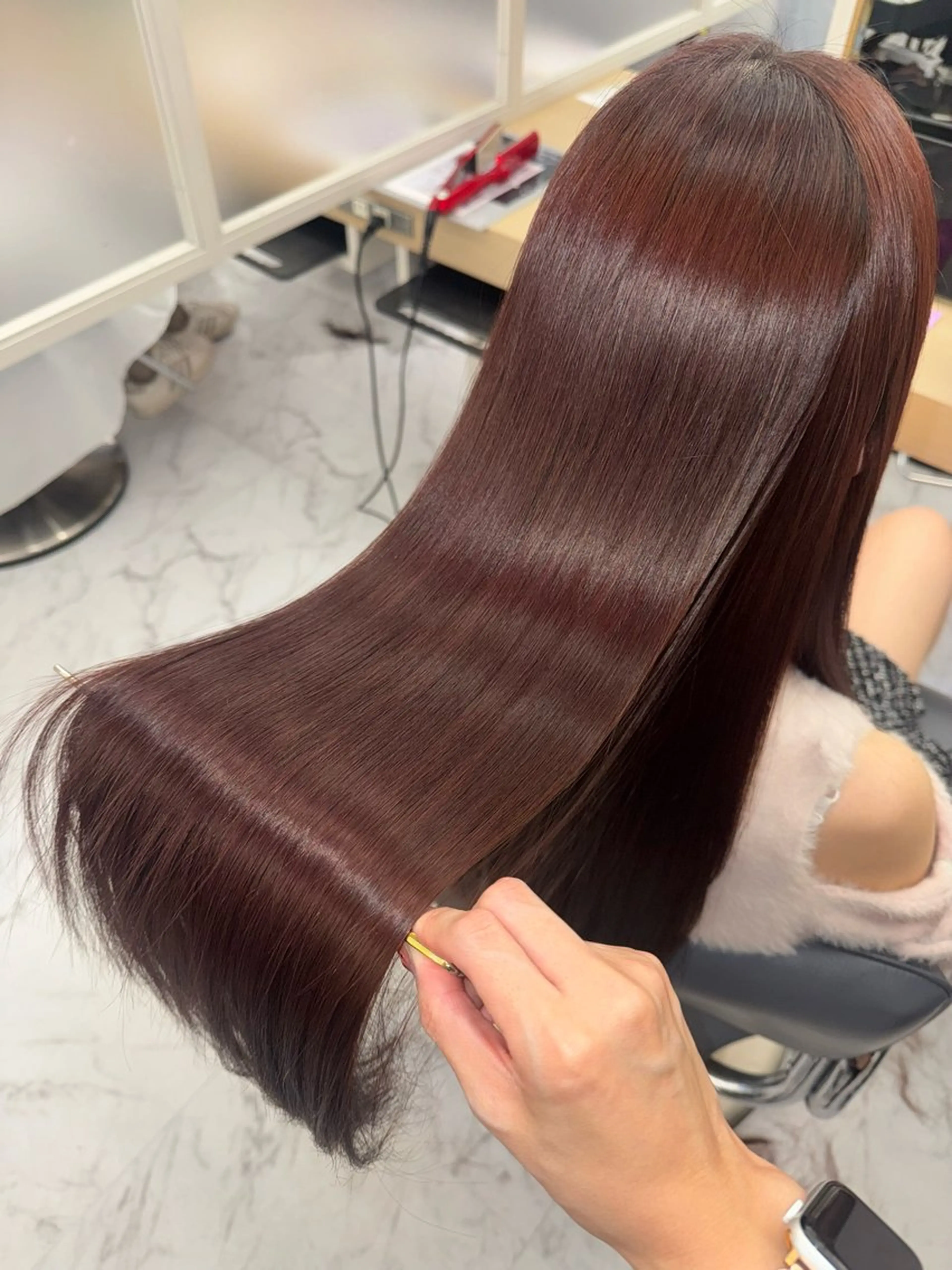 ロング カラー カット ヘアカラー トリートメント 韓国🫧アイドルヘア 🎀みづきのヘアスタイル