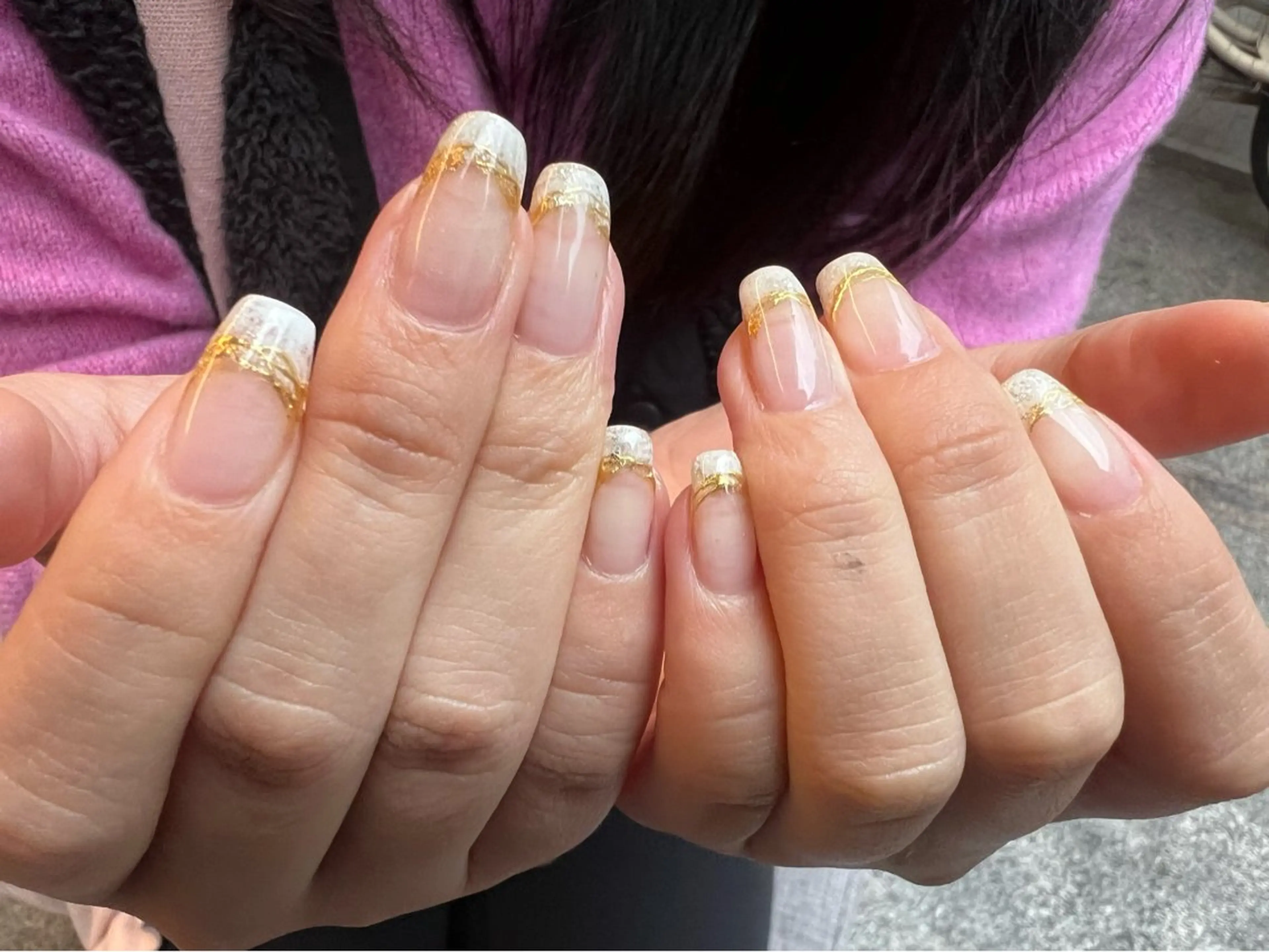 ネイル アートネイル フレンチネイル ハンドネイル 日下 ちなつのネイルデザイン