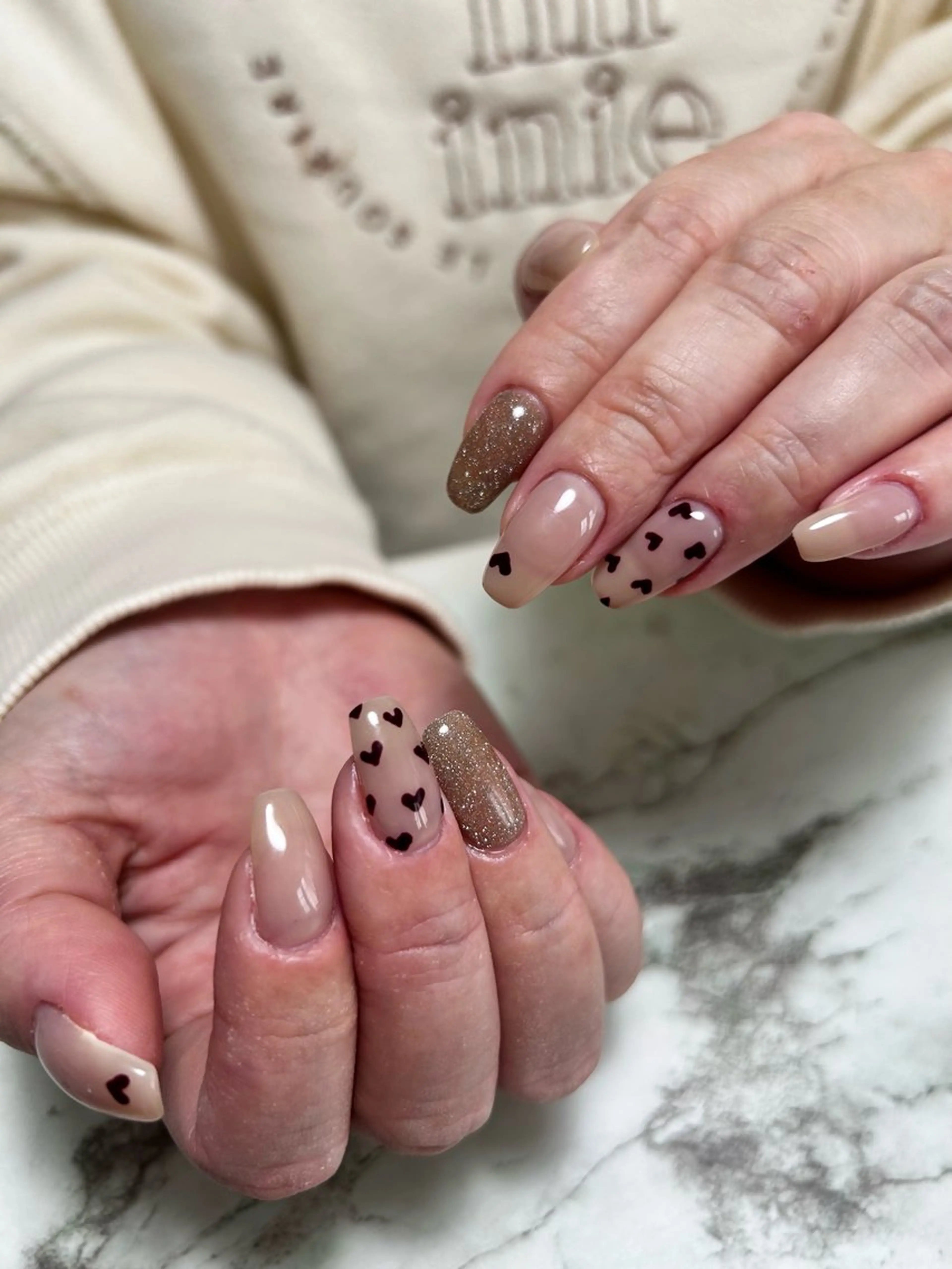 ネイル バレンタイン ハンドネイル TESORO nailのネイルデザイン