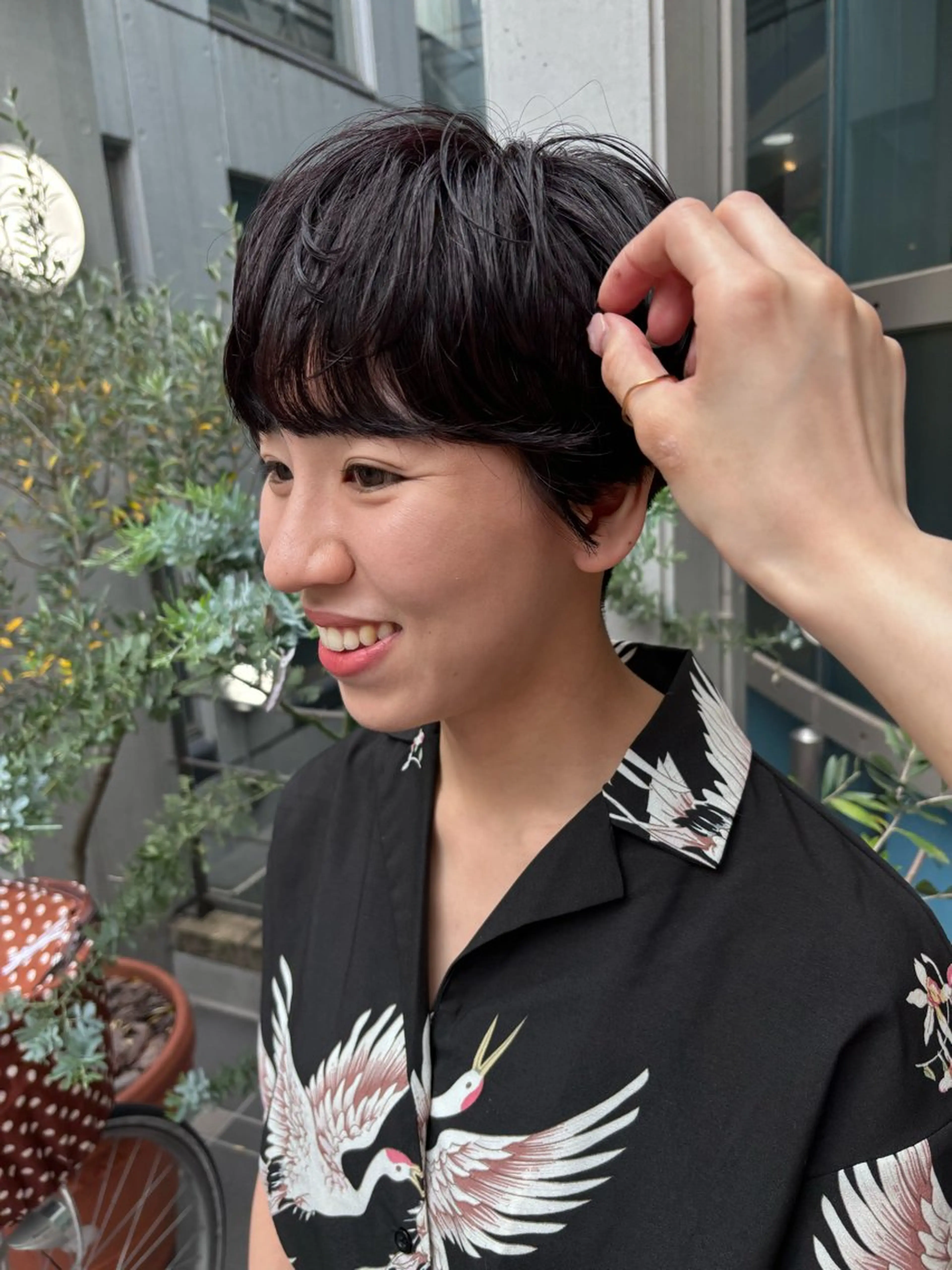 ショート パーマ カット パーマ しみず さくら🌸のヘアスタイル