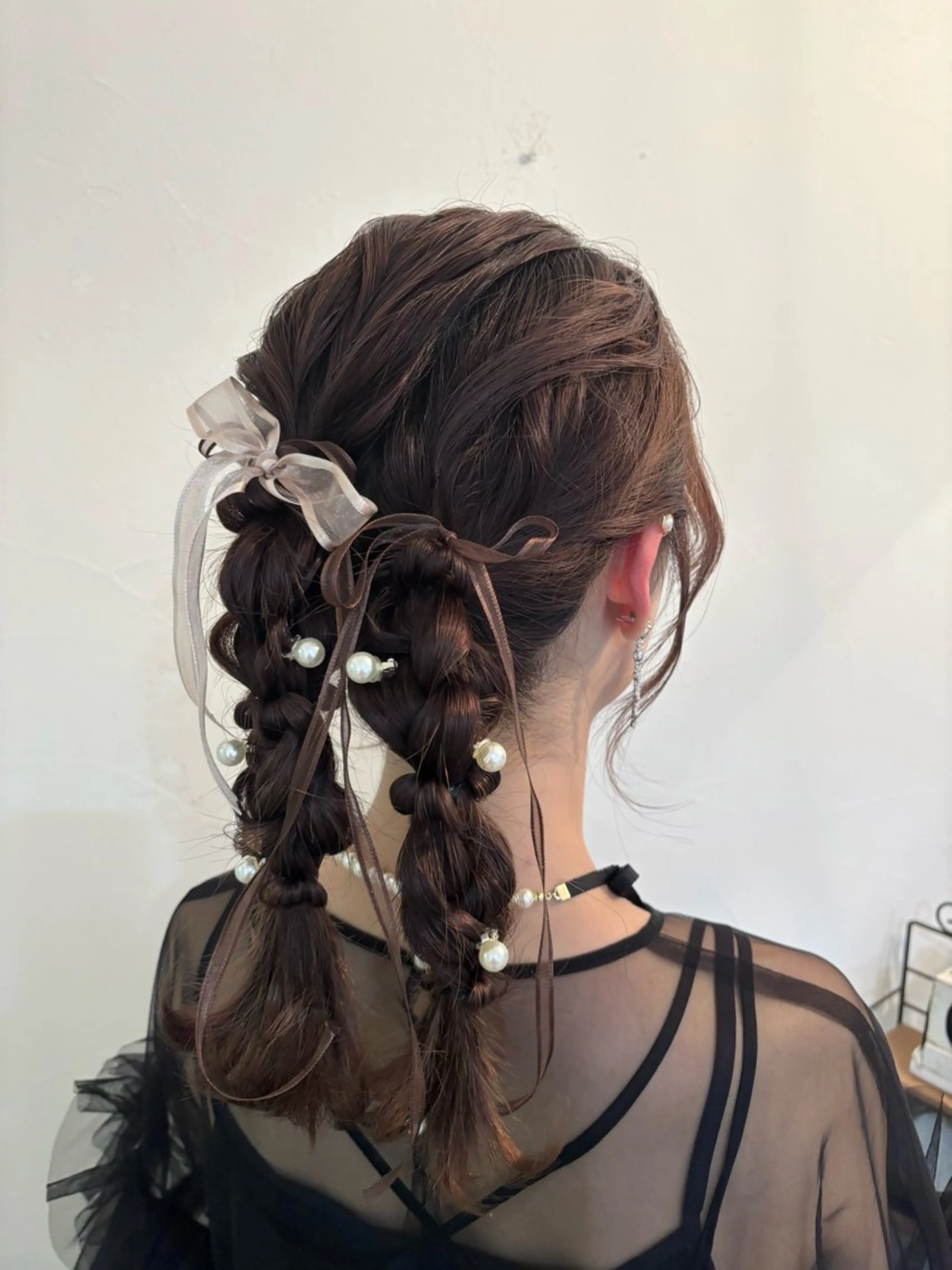 ヘアアレンジ ヘアセット 艶カラー✨️ りなこのヘアスタイル