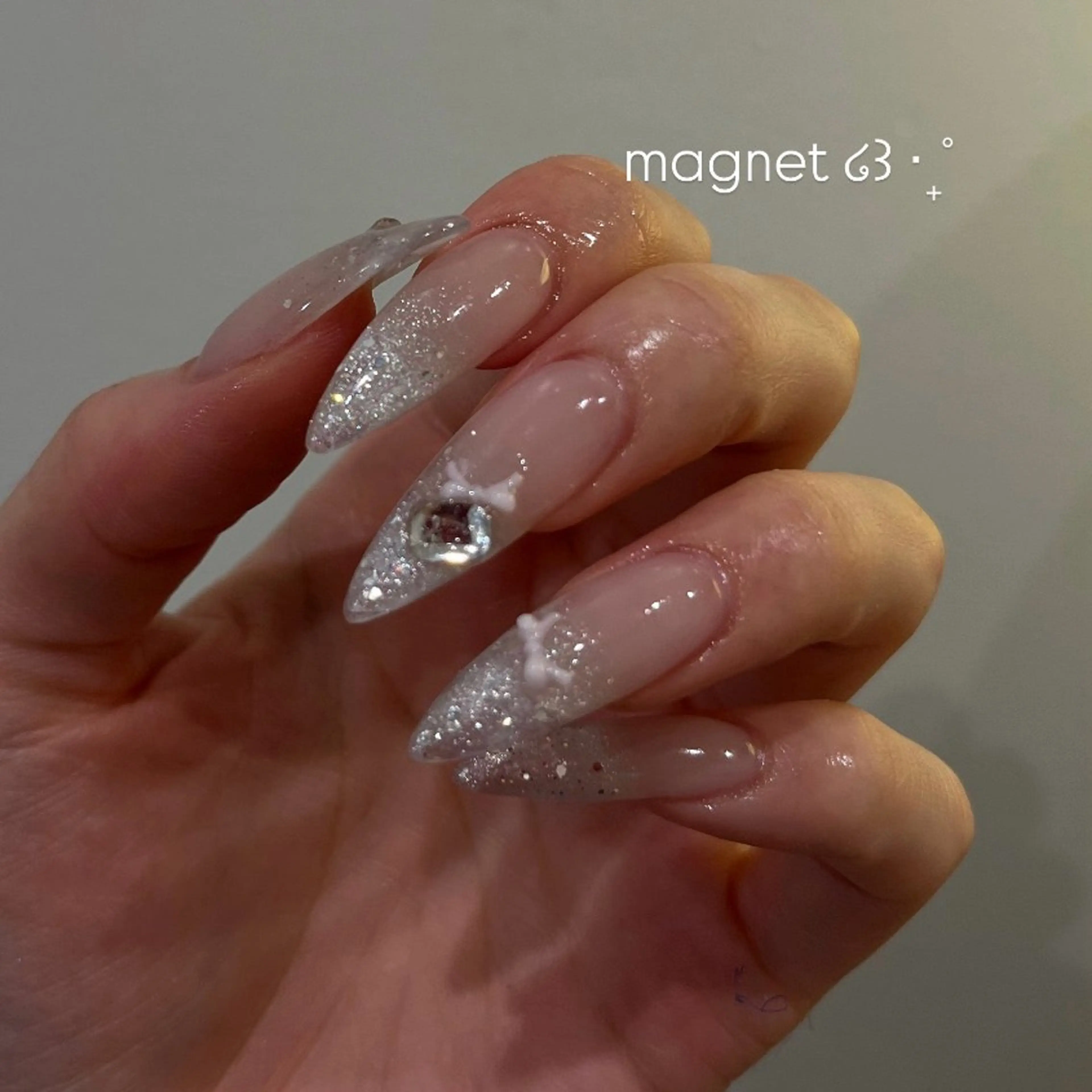 ネイル ハンドネイル ワンホン/キラキラ ネイル💎yukaのネイルデザイン