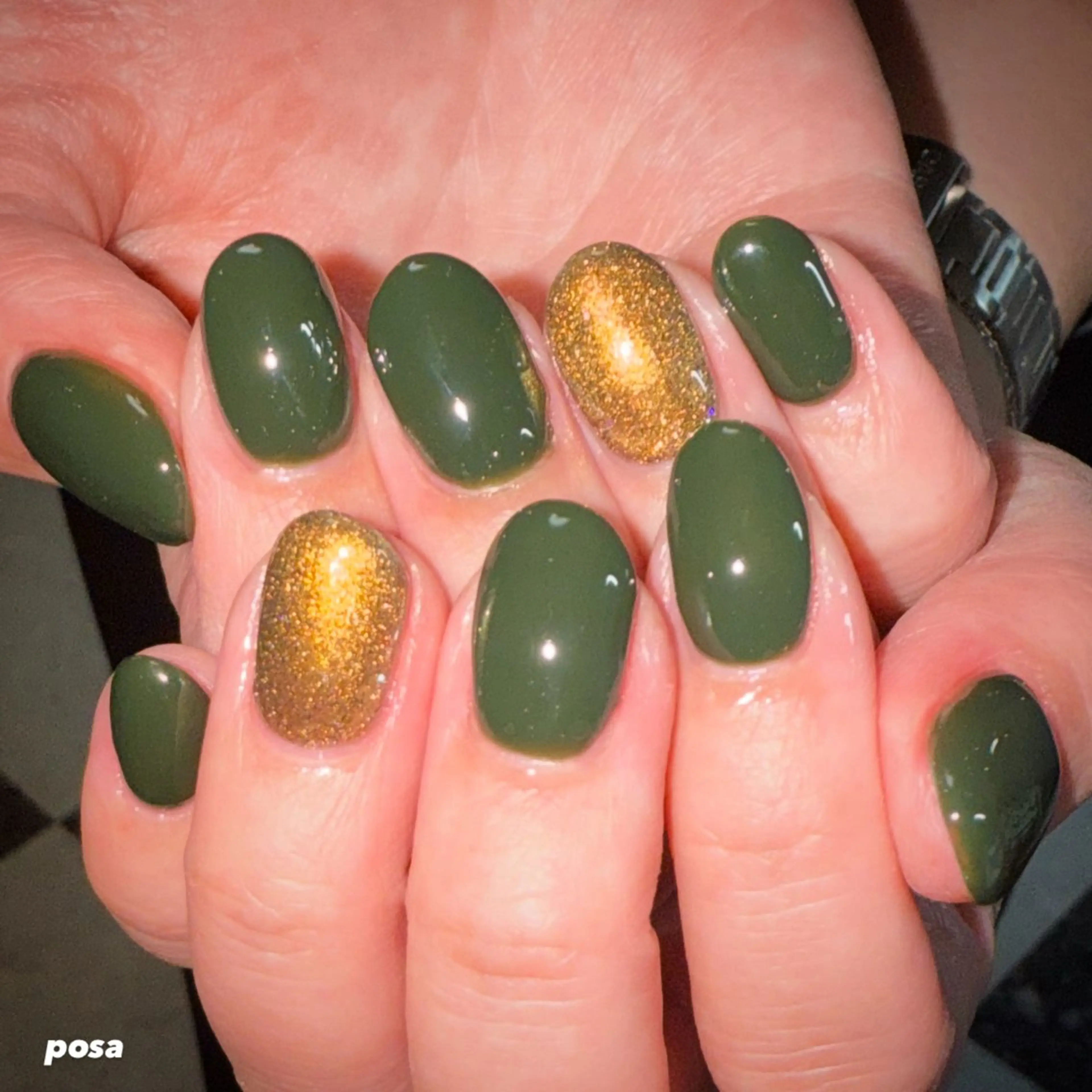 ネイル ワンカラーネイル シンプルネイル ハンドネイル posa nail モエミのネイルデザイン