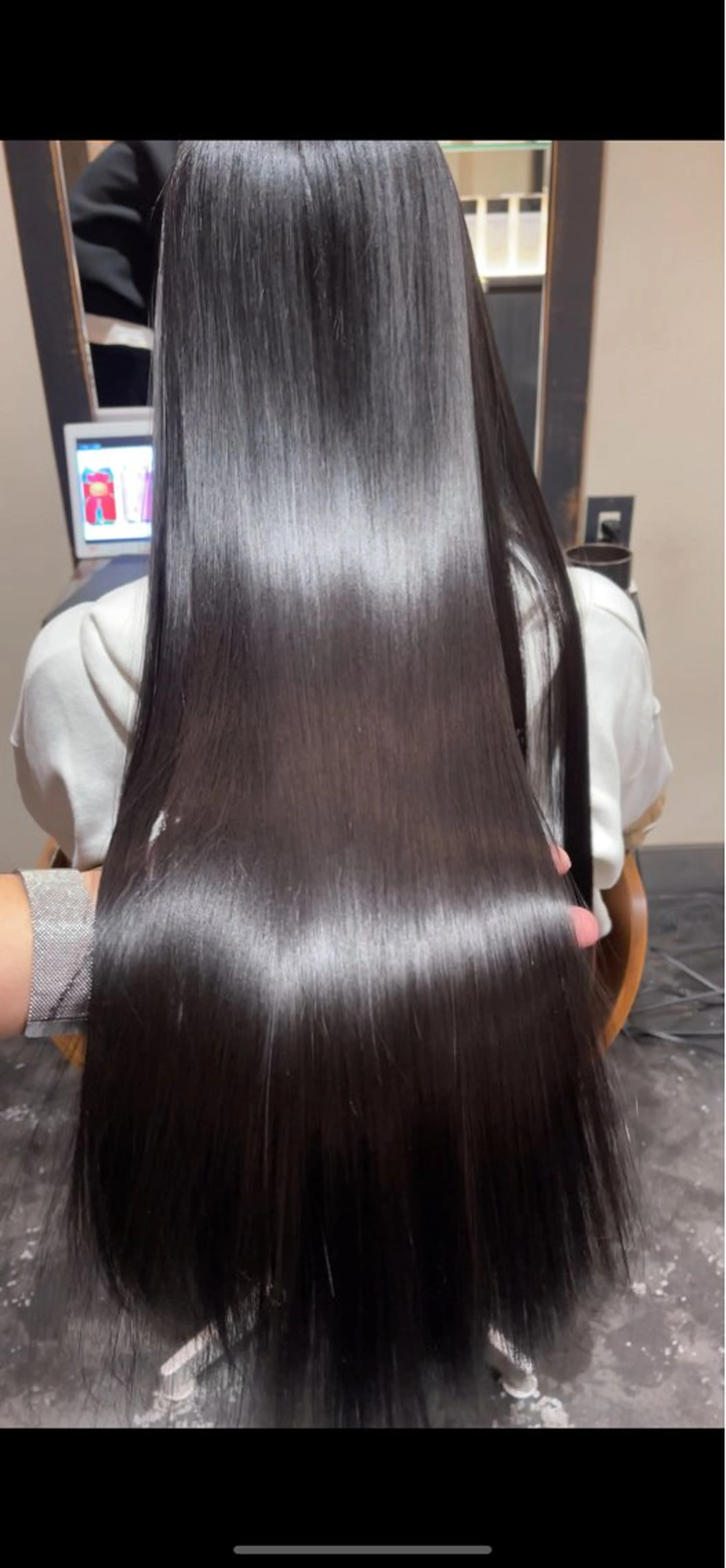 ロング 縮毛矯正 トリートメント 泉 堅也のヘアスタイル