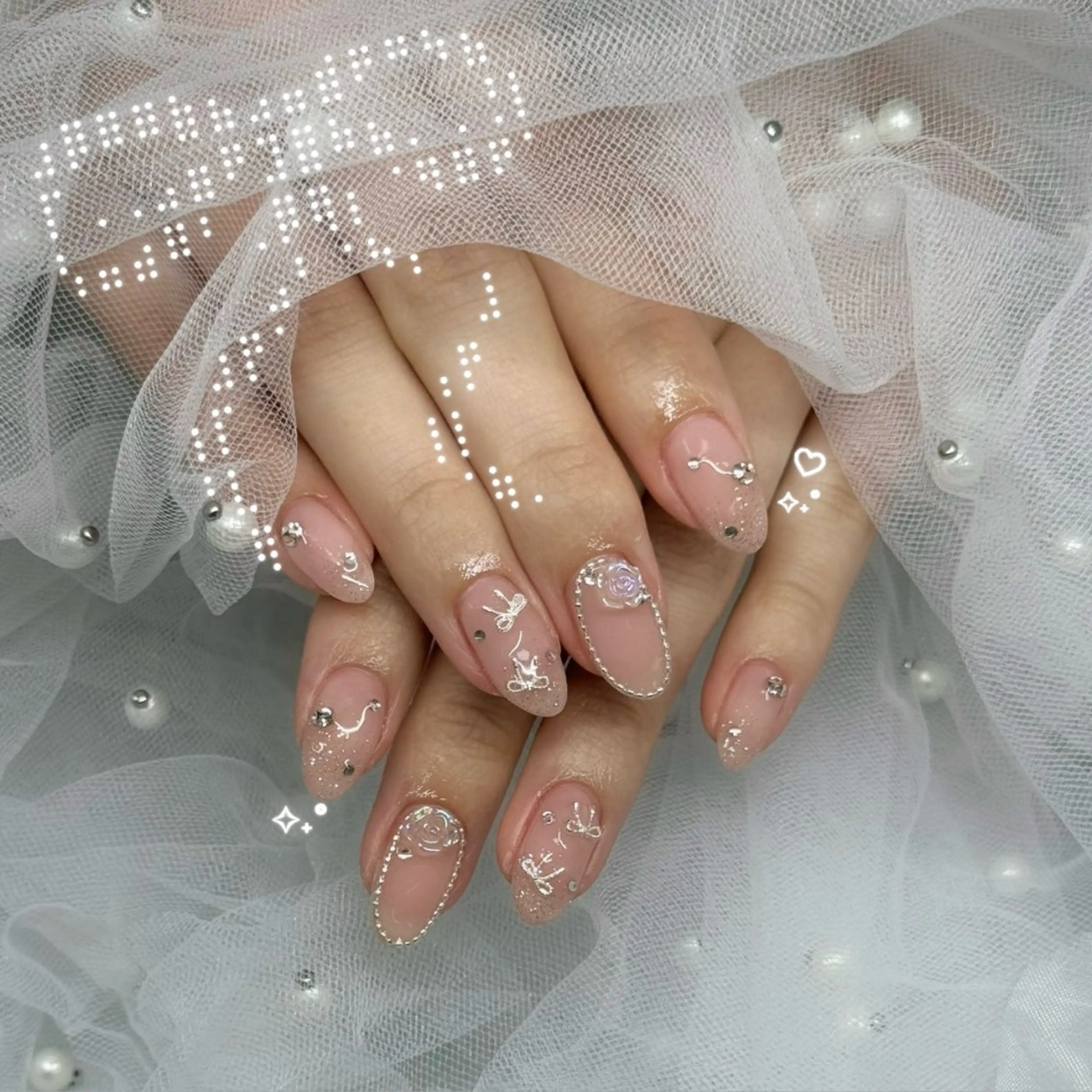 ネイル ハンドネイル 🎀sao🎀銀座 韓国/ワンホンネイルのネイルデザイン