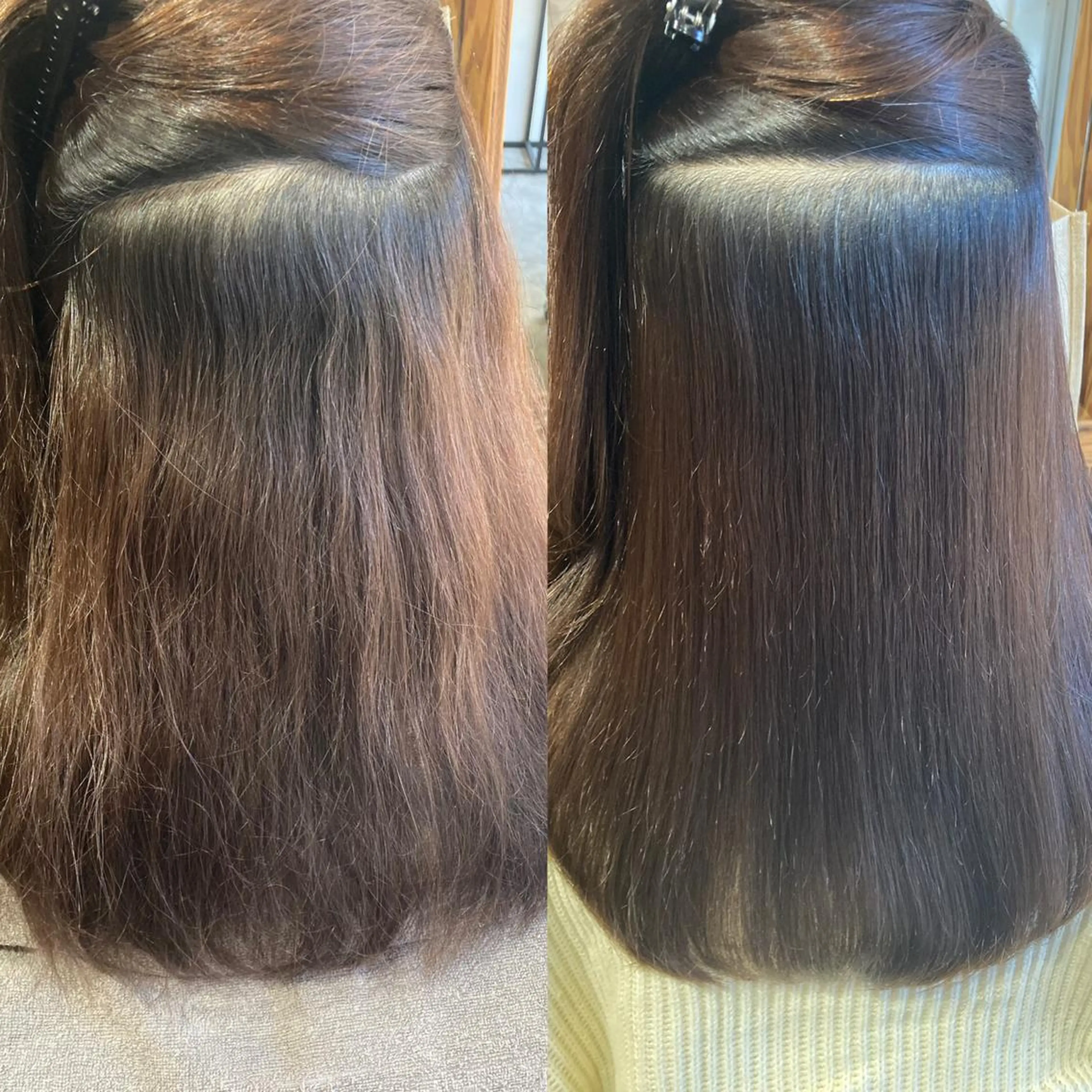 セミロング 縮毛矯正 roka ノゾミのヘアスタイル