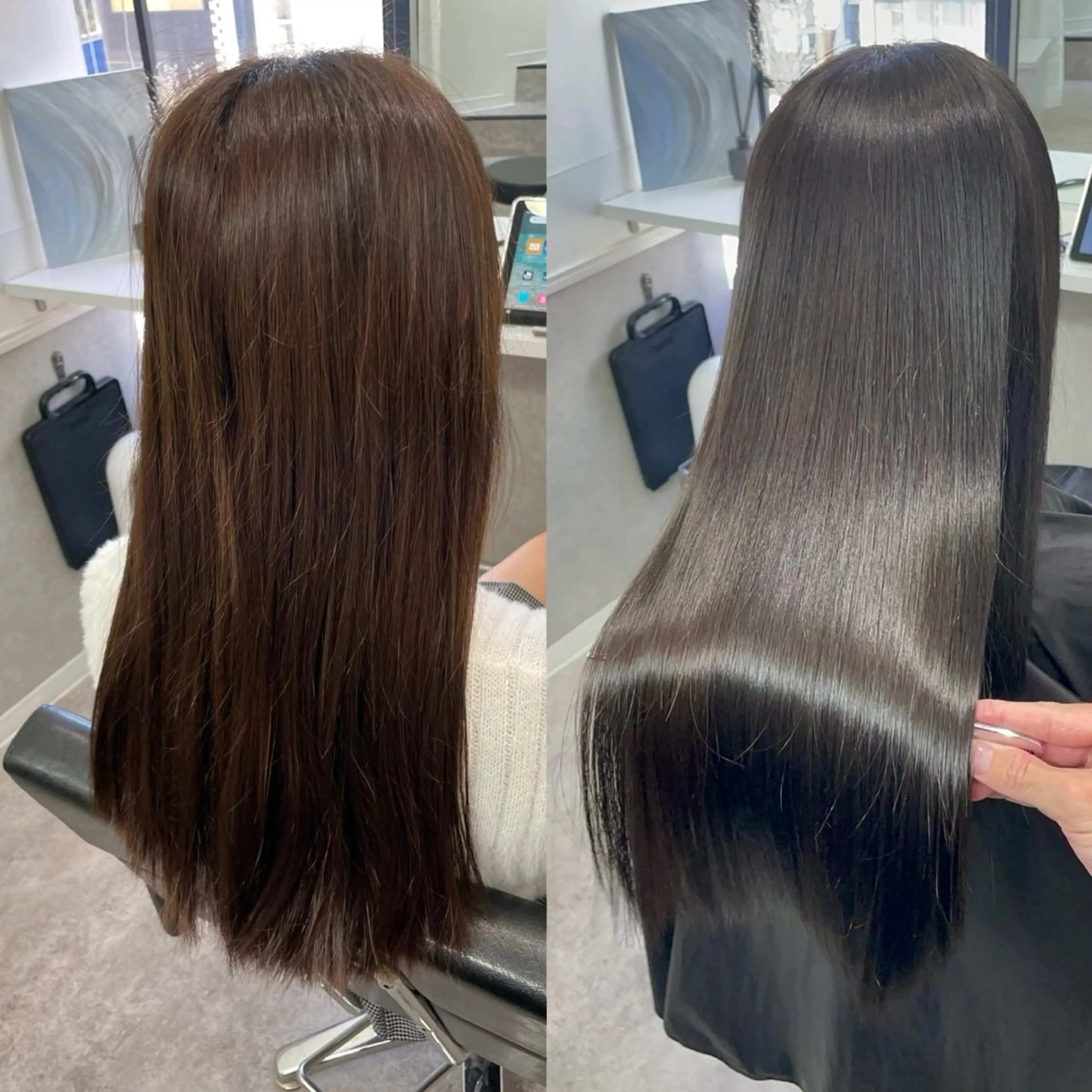 ロング ヘアカラー ヘッドスパ soigne 表参道【ソワネ】所属・艶髪🩰透明感カラー 🫧あやみのヘアスタイル