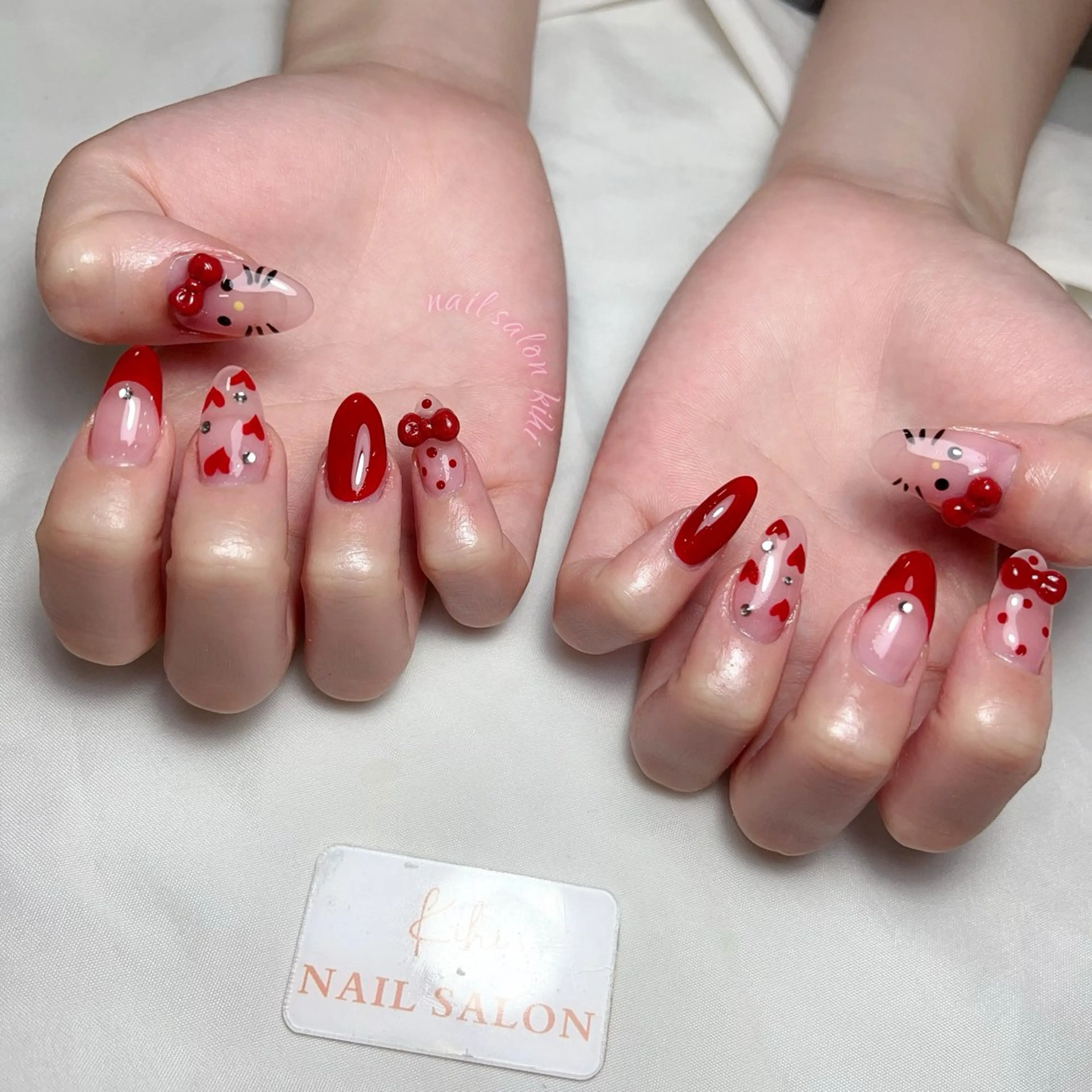 ネイル アートネイル フレンチネイル ジェルネイル グラデーション 韓国ネイル ハンドネイル ハンドケア さくら💮💮 【オフ無料】のネイルデザイン