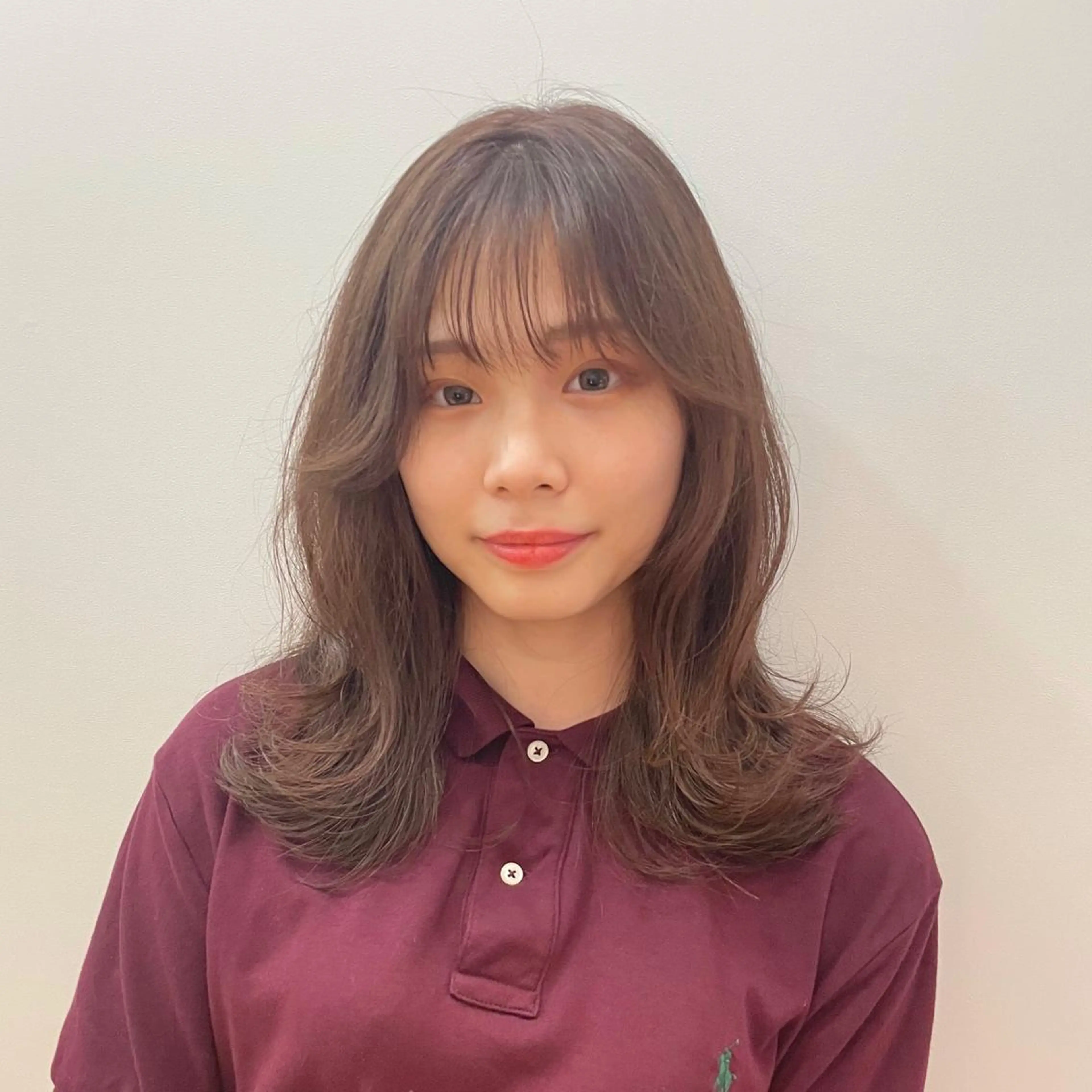 セミロング カラー カット ヘアカラー 片山美穂 心斎橋・北堀江のヘアスタイル