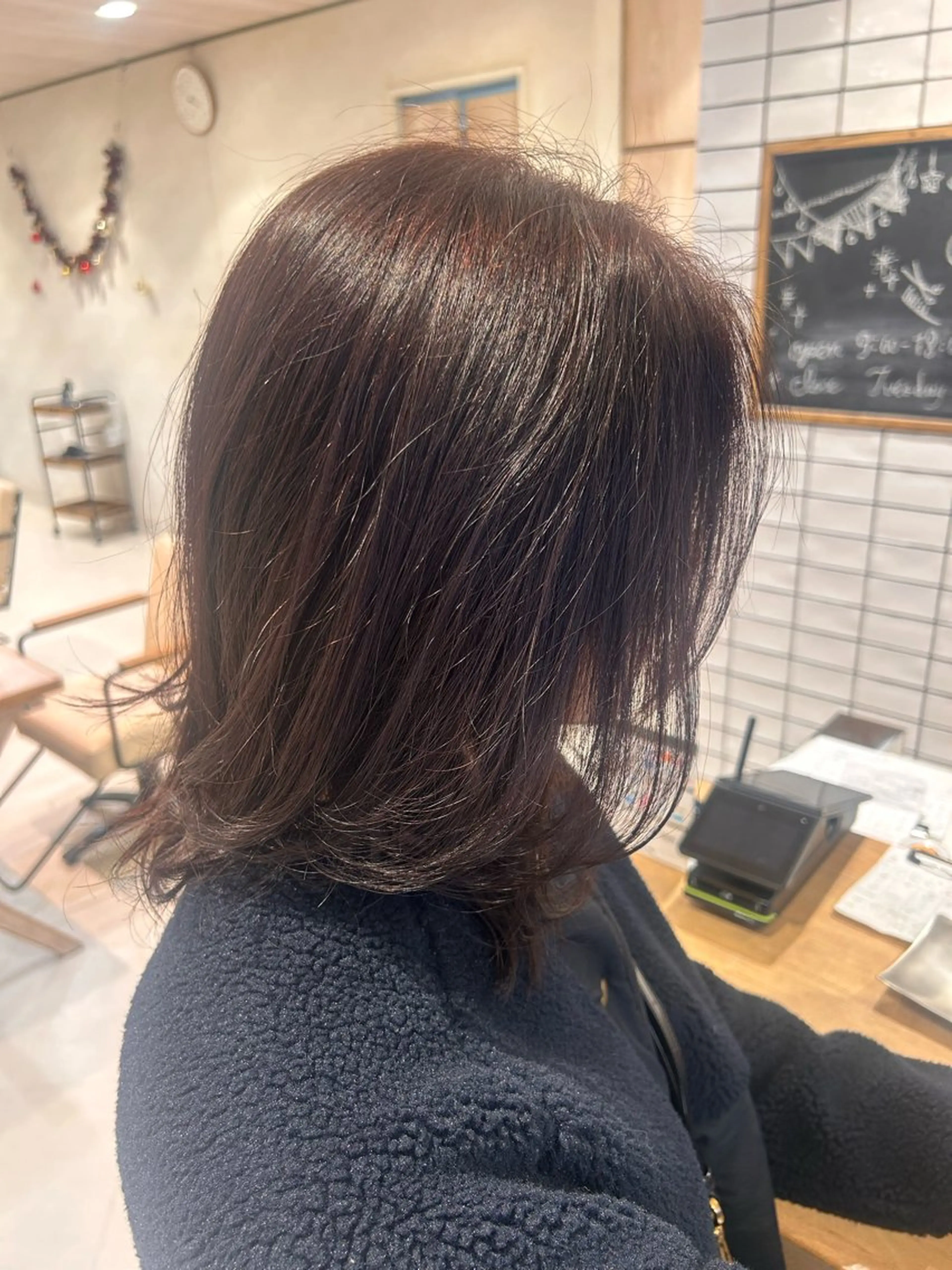 セミロング カラー ヘアカラー トリートメント 透明感カラー🌿/ トリートメントのヘアスタイル