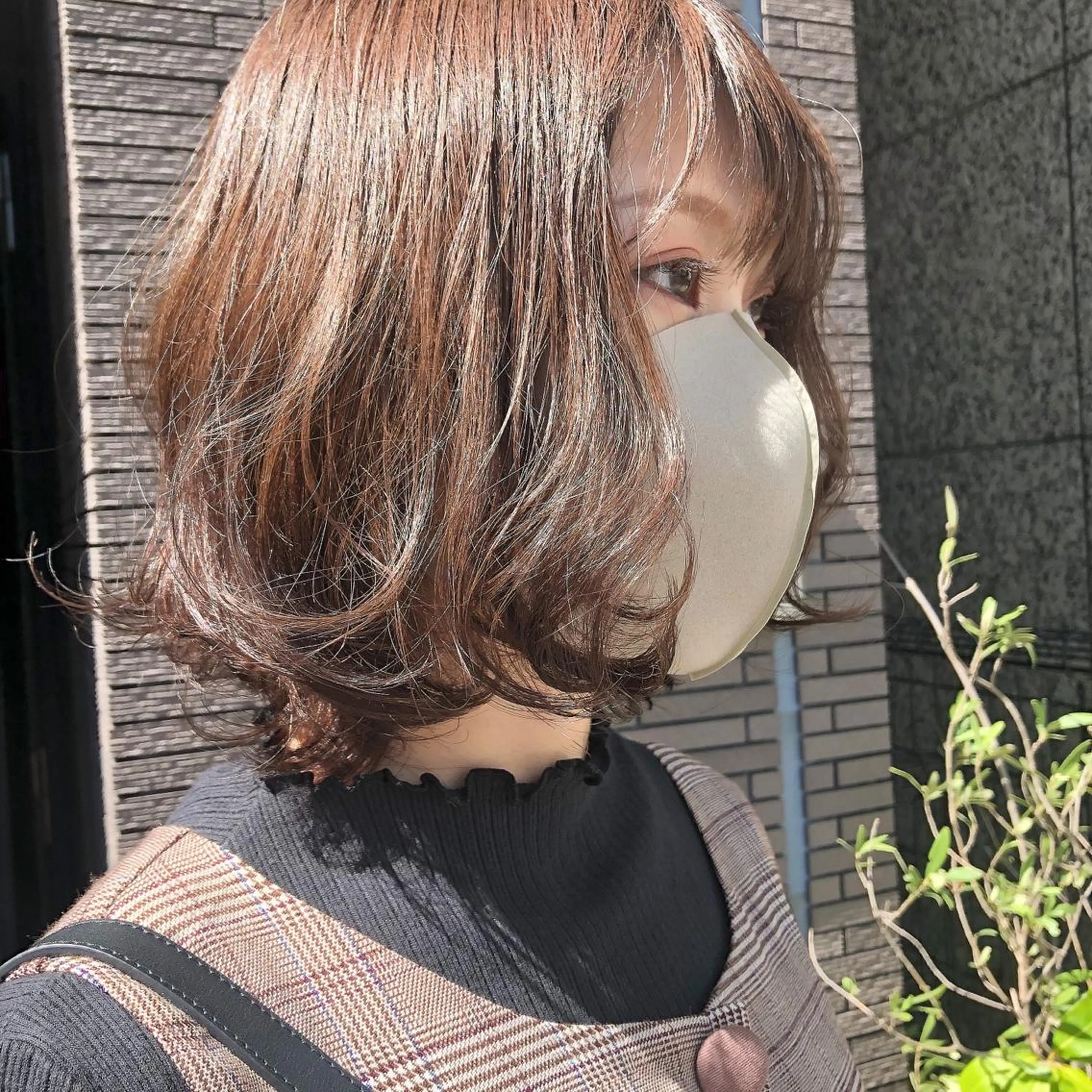 ミディアム カラー 圧倒的透明感カラー nana🦕のヘアスタイル