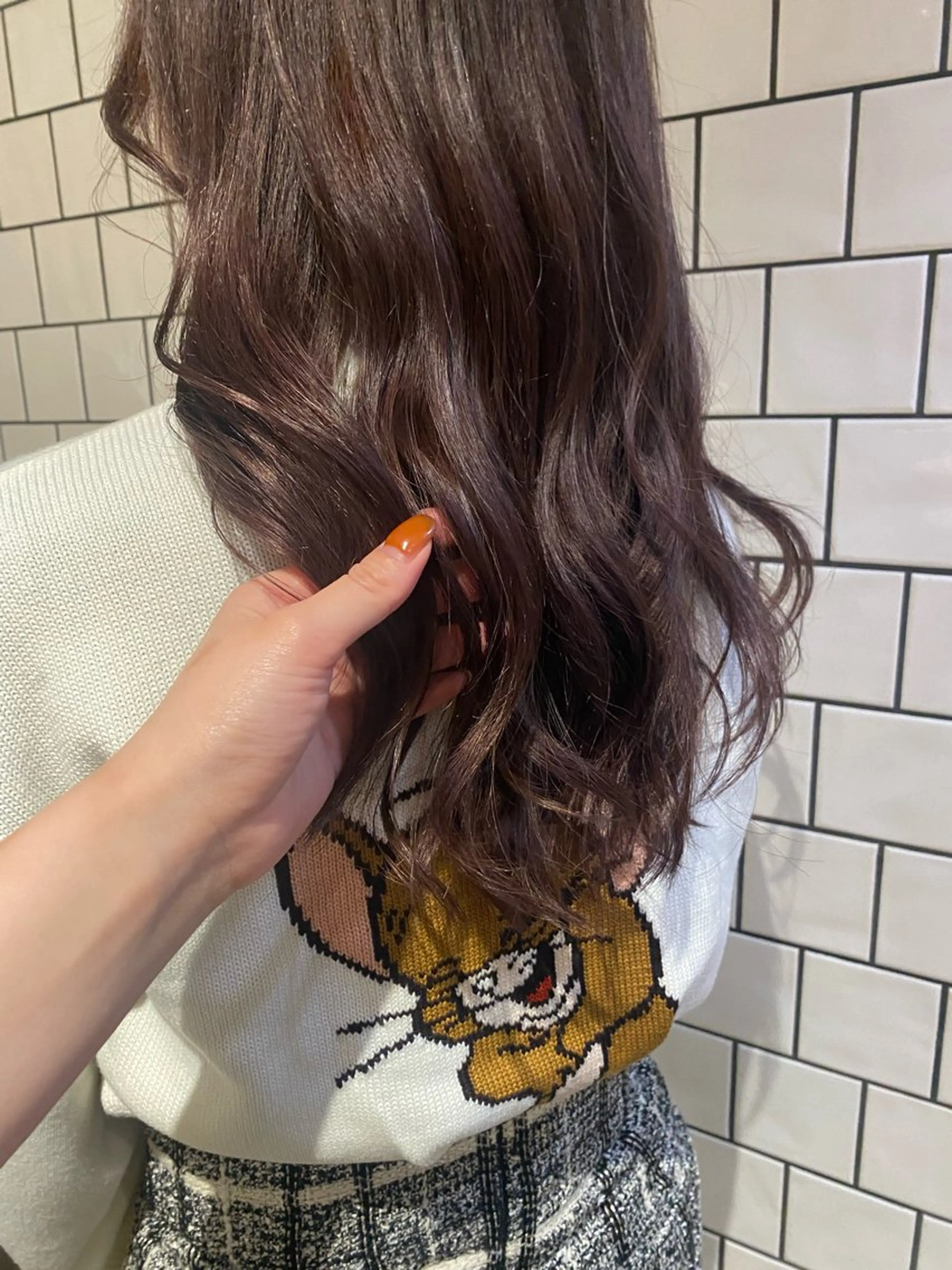 カラー ベージュカラー ラベンダーカラー カット ヘアカラー 韓国ヘア/ボブ ♡̴ kayaのヘアスタイル