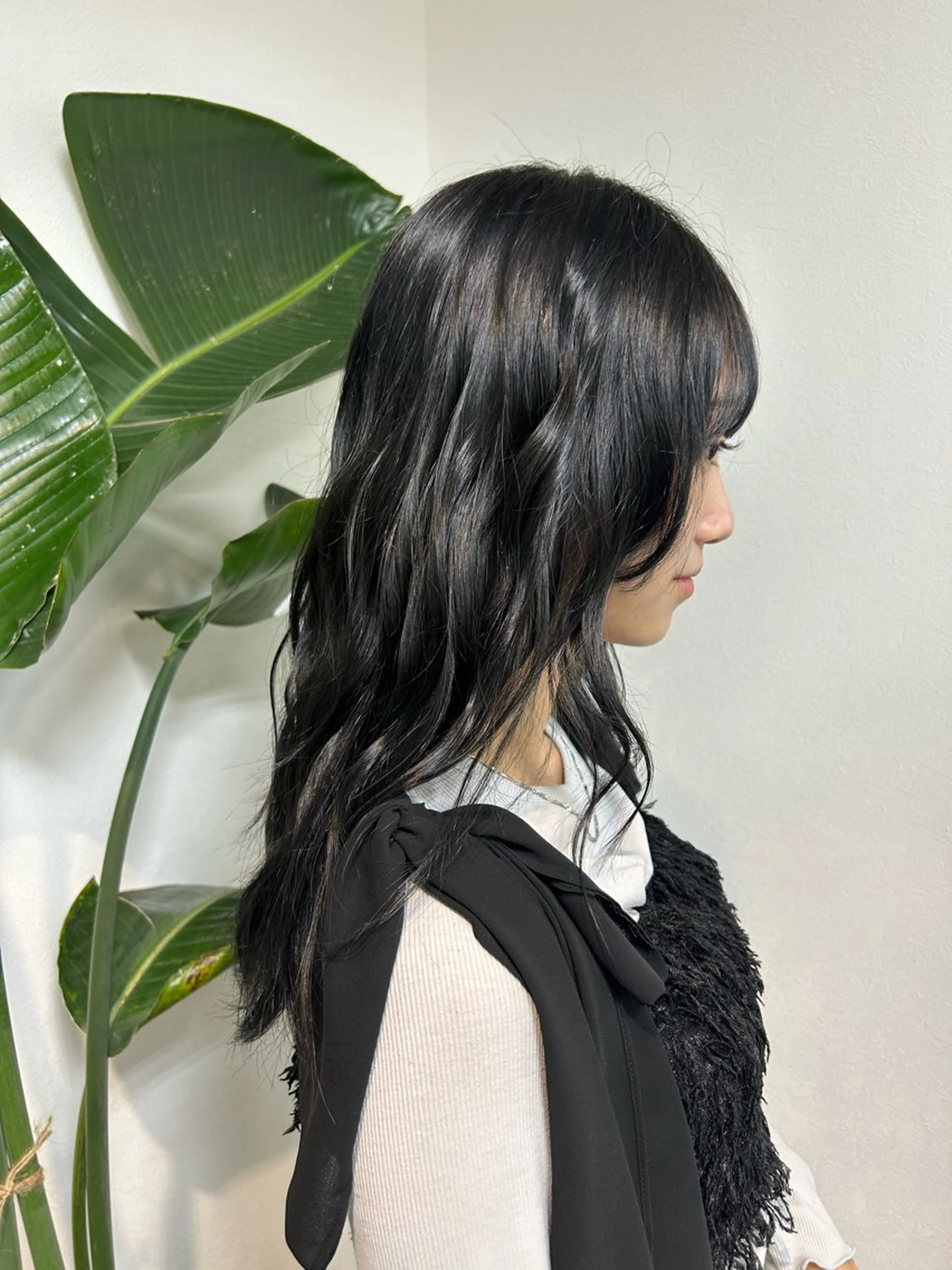 ショート カラー 黒髪 ブルーカラー ブルーブラック ヘアカラー トリートメント メンズパーマの達人 /タカシマダイスケのヘアスタイル
