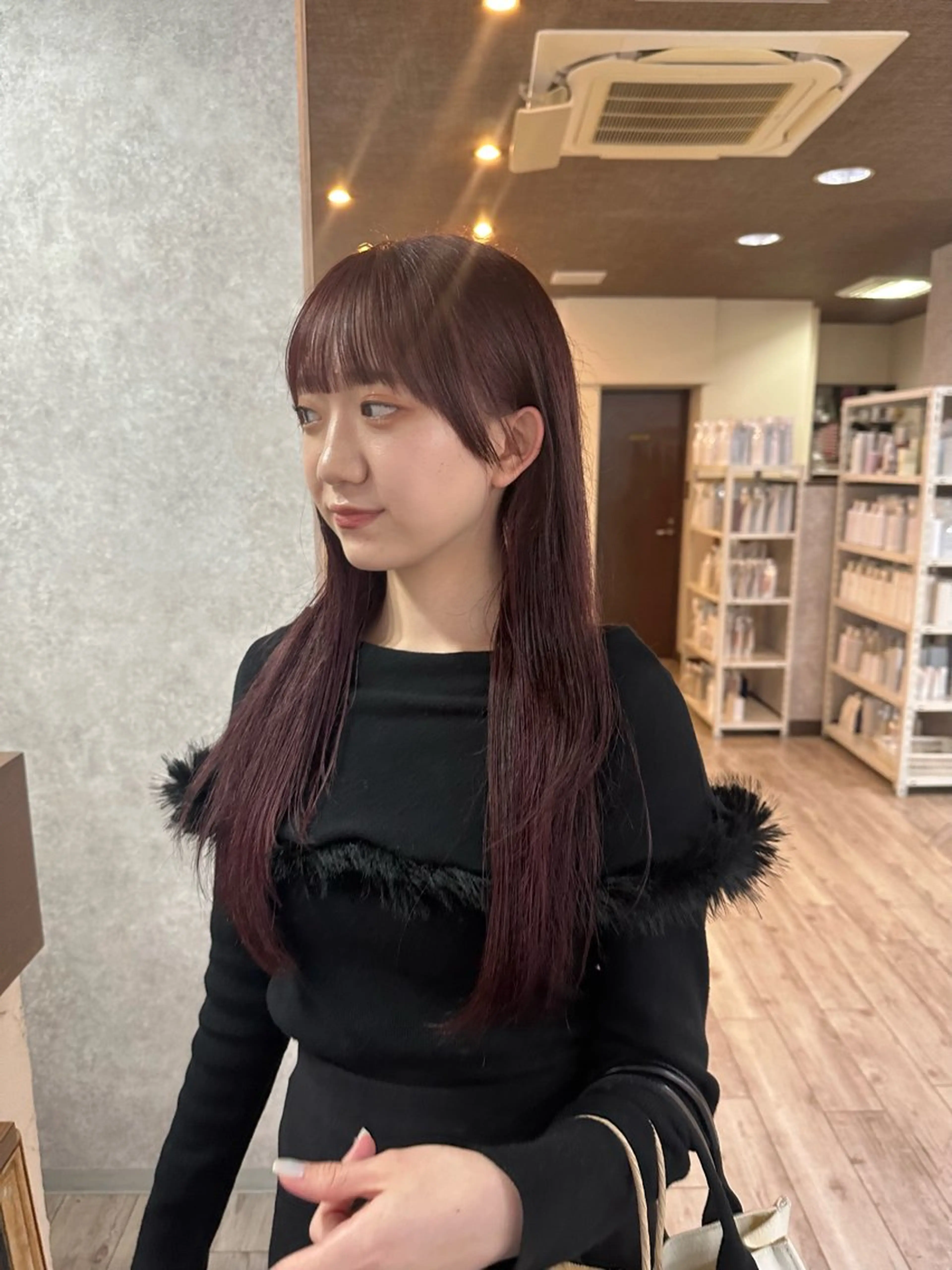 ロング カラー 髪質改善 トリートメント カット ヘアカラー トリートメント 高橋 みく/ minim 暖色のヘアスタイル