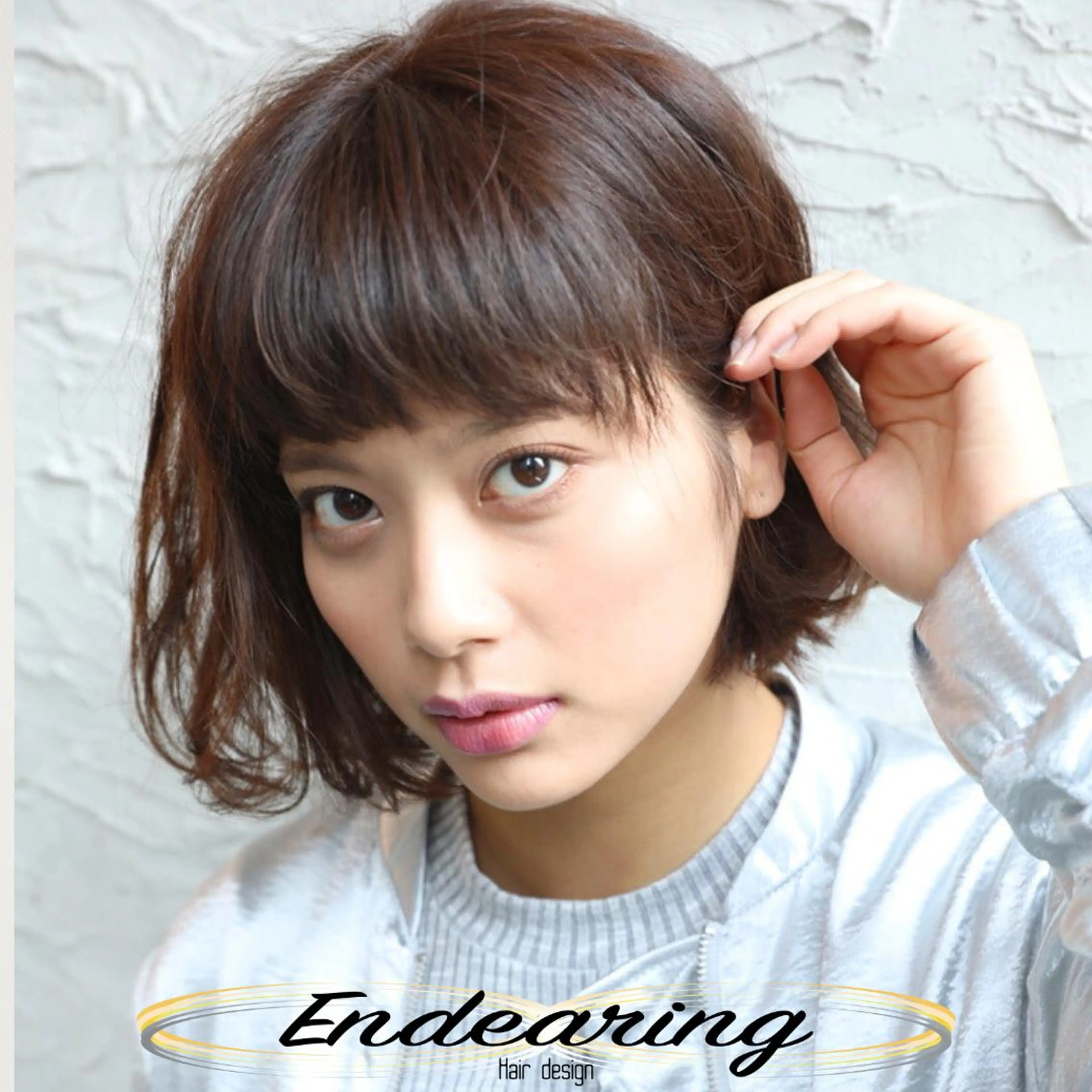 ミディアム ボブ カット ヘアカラー Endearing 銀座/YOKOのヘアスタイル