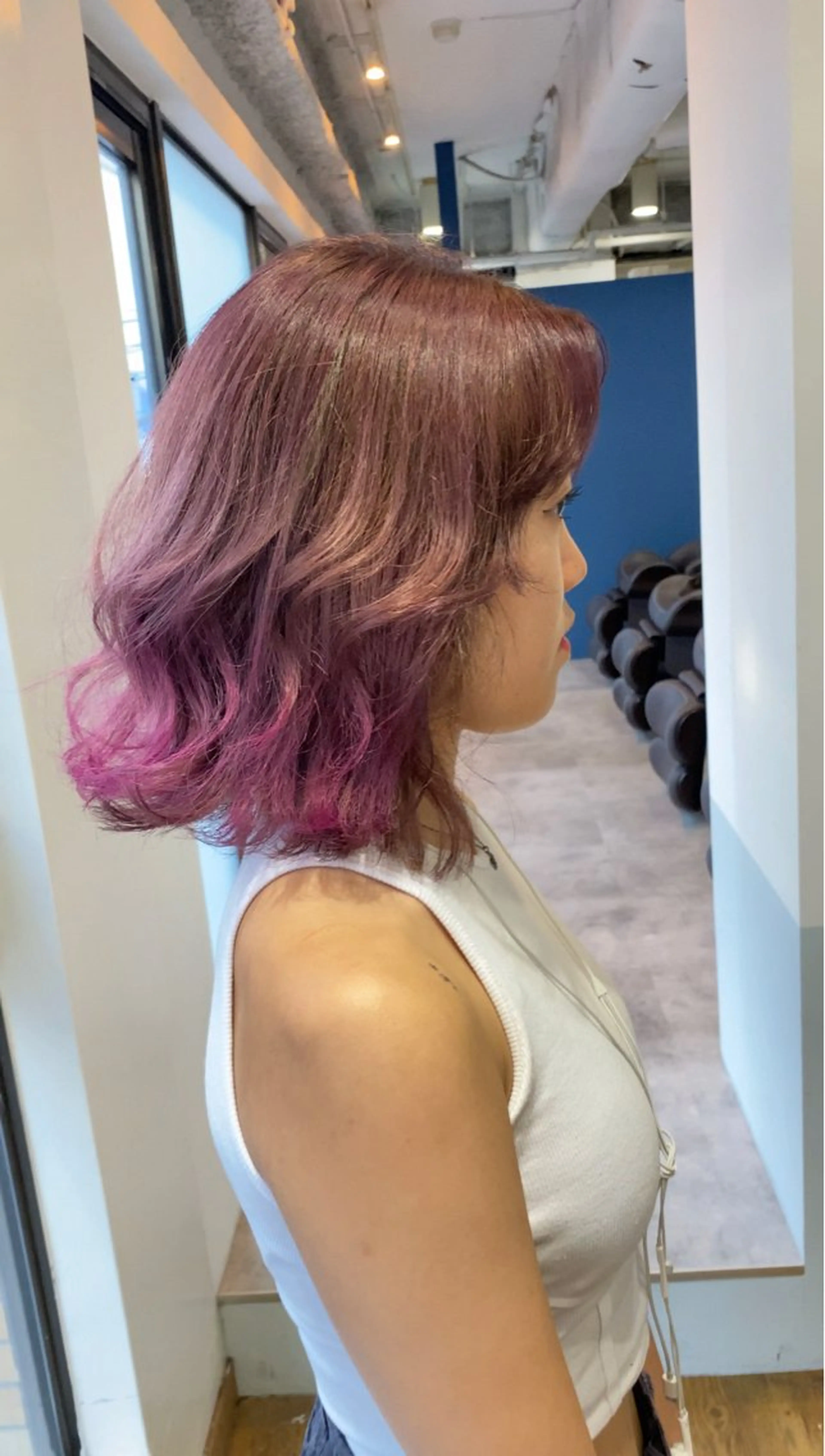 ミディアム ヘアカラー トリートメント GO TODAY シェアサロン 町田店所属・韓国ヘア🇰🇷 スズキのヘアスタイル