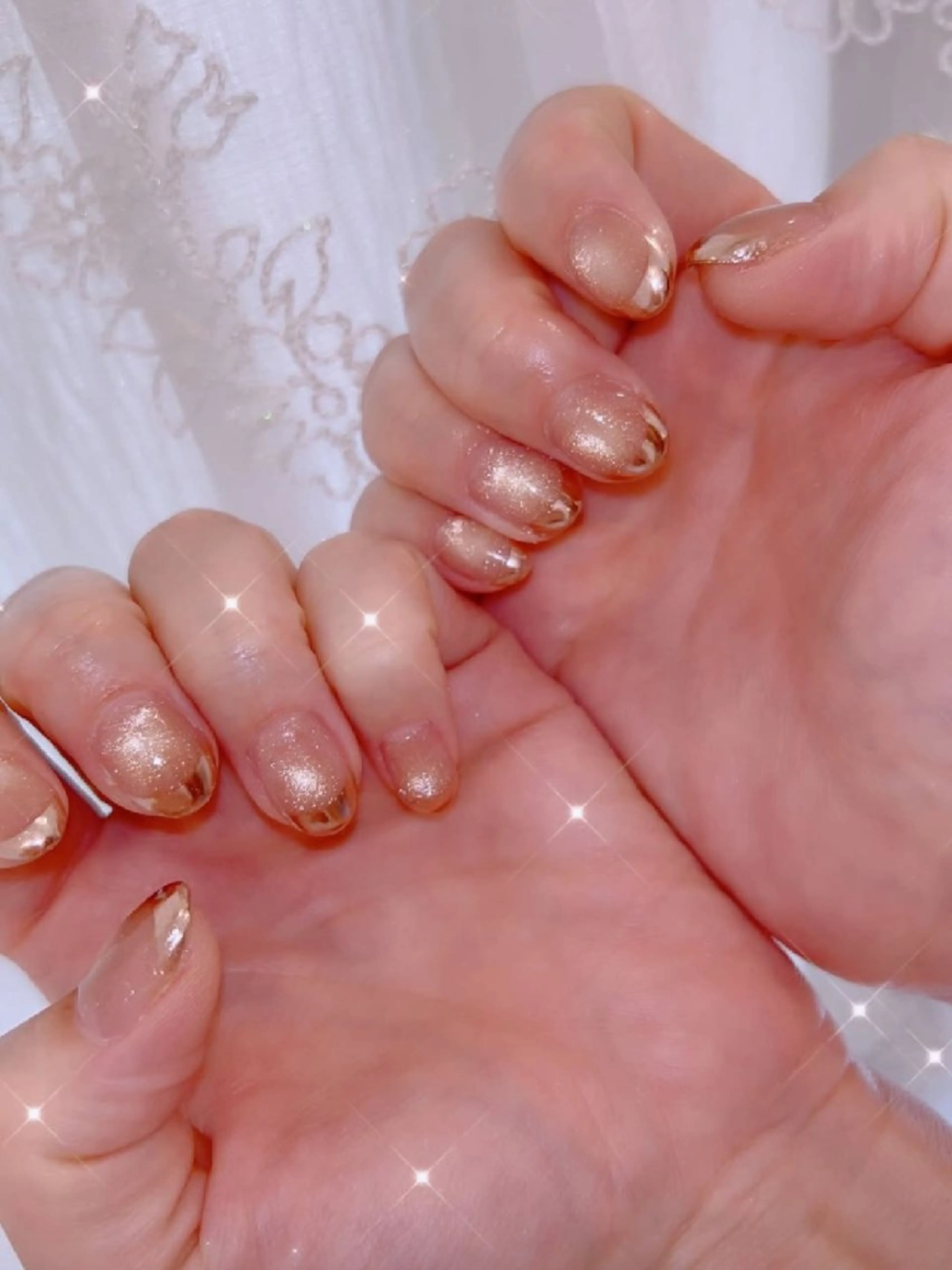 ネイル 長さ出し ジェルネイル 韓国ネイル マグネットネイル ニュアンスネイル ハンドネイル I LOVE ME NAIL.｡.:*♡のネイルデザイン