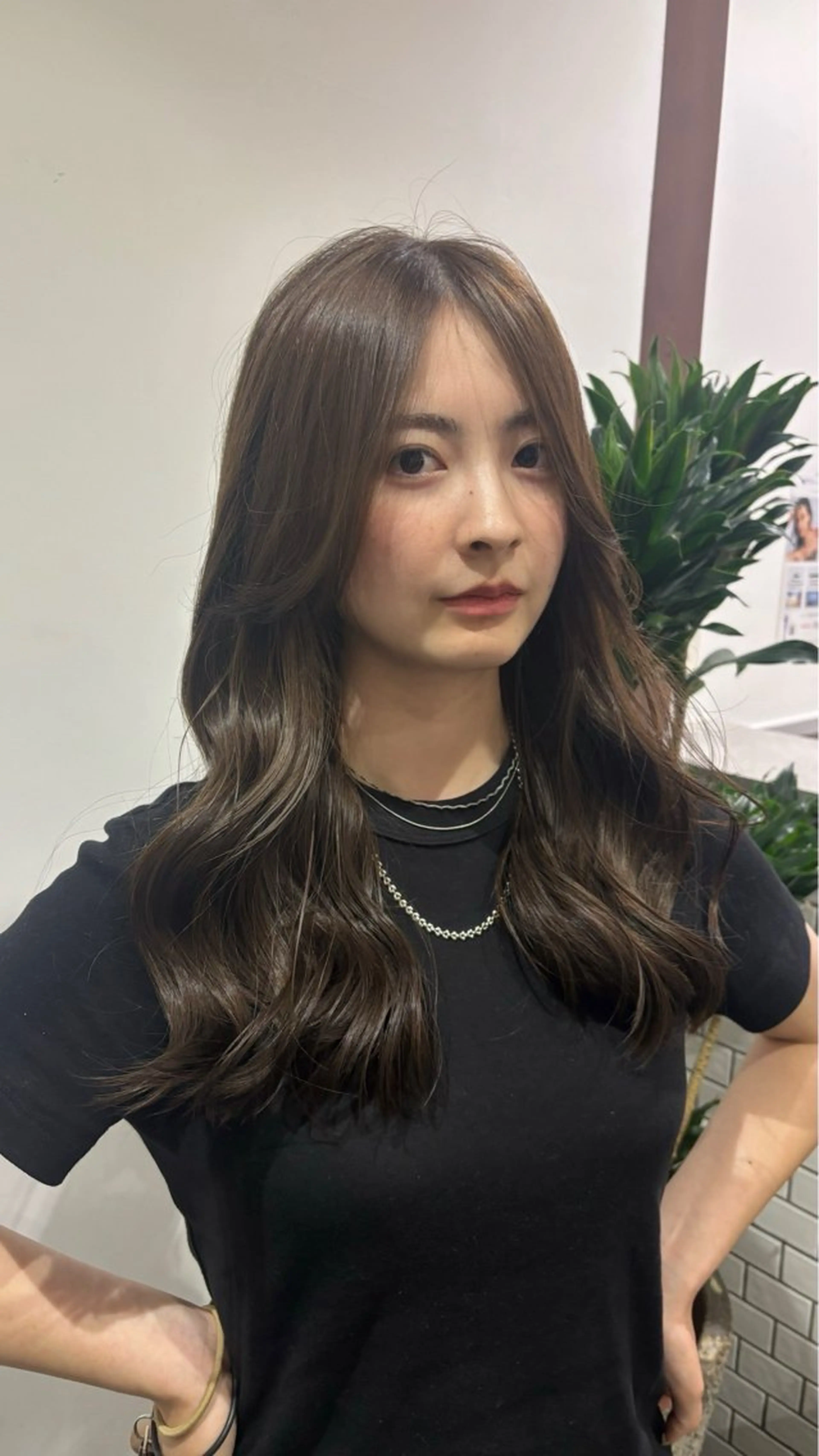 ロング カラー 顔周りカット トリートメント カット トリートメント LA PENSEE BRUN所属・大久保 桃夏のヘアスタイル