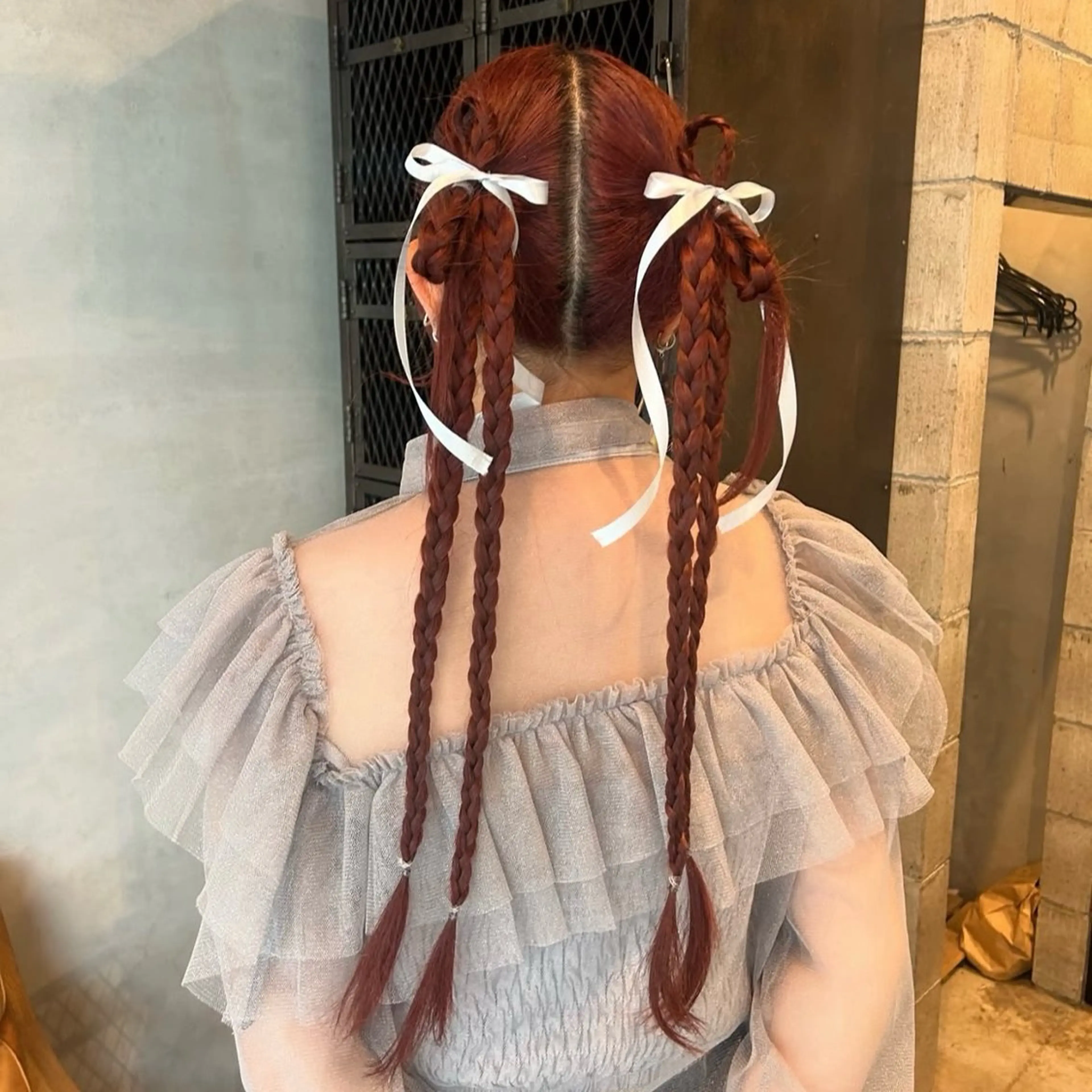 ロング ヘアアレンジ ツインテール 韓国風ヘア ヘアセット OM's poka所属・ちゃんゆ /伊藤有里のヘアスタイル