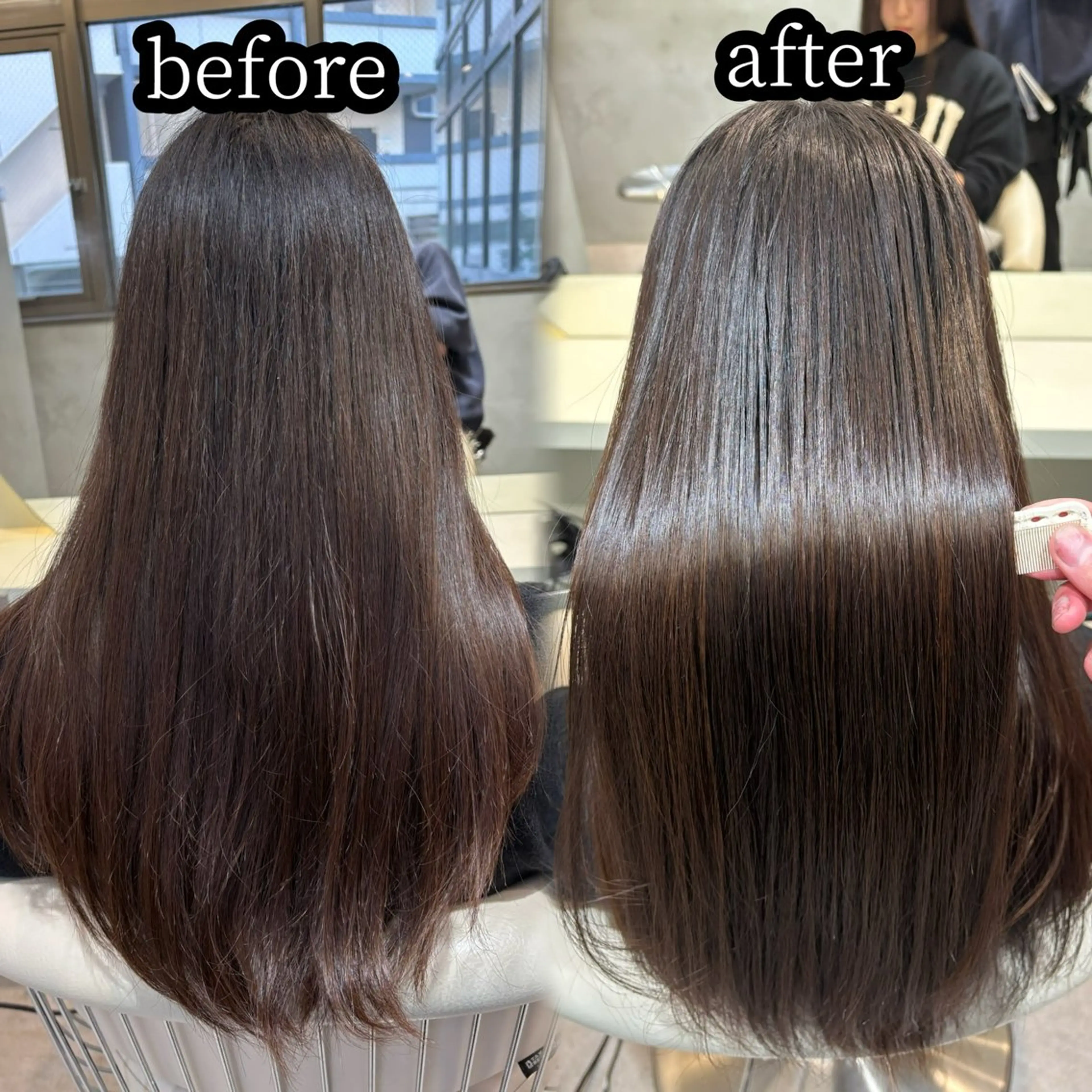 セミロング カラー ヘアアレンジ カット ヘアカラー 縮毛矯正 美髪矯正🫧/ 吉田こうすけのヘアスタイル