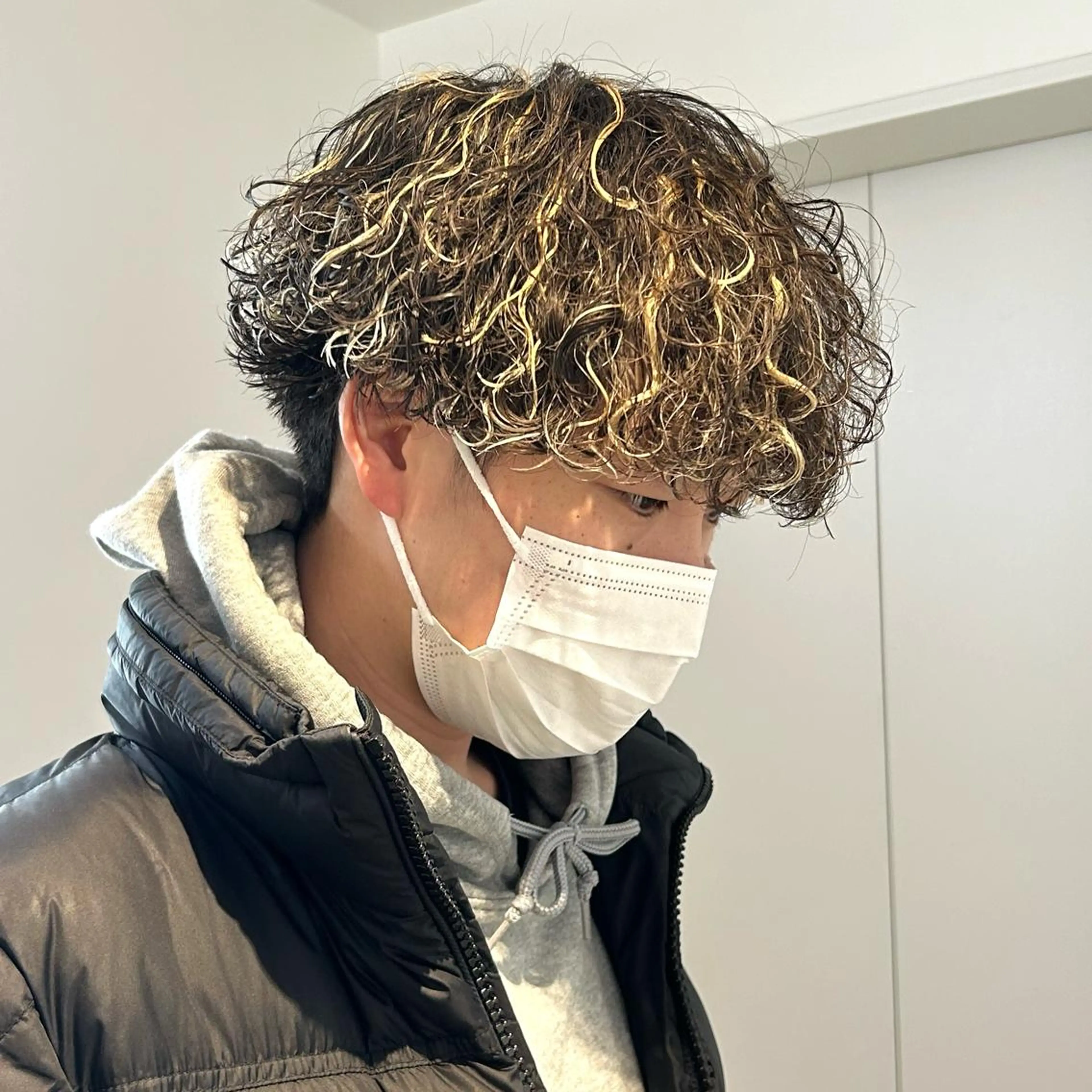 カラー パーマ メンズ カット ヘアカラー パーマ CYAN by acoron .池袋所属・メンズパーマ職人 ユキハシのヘアスタイル