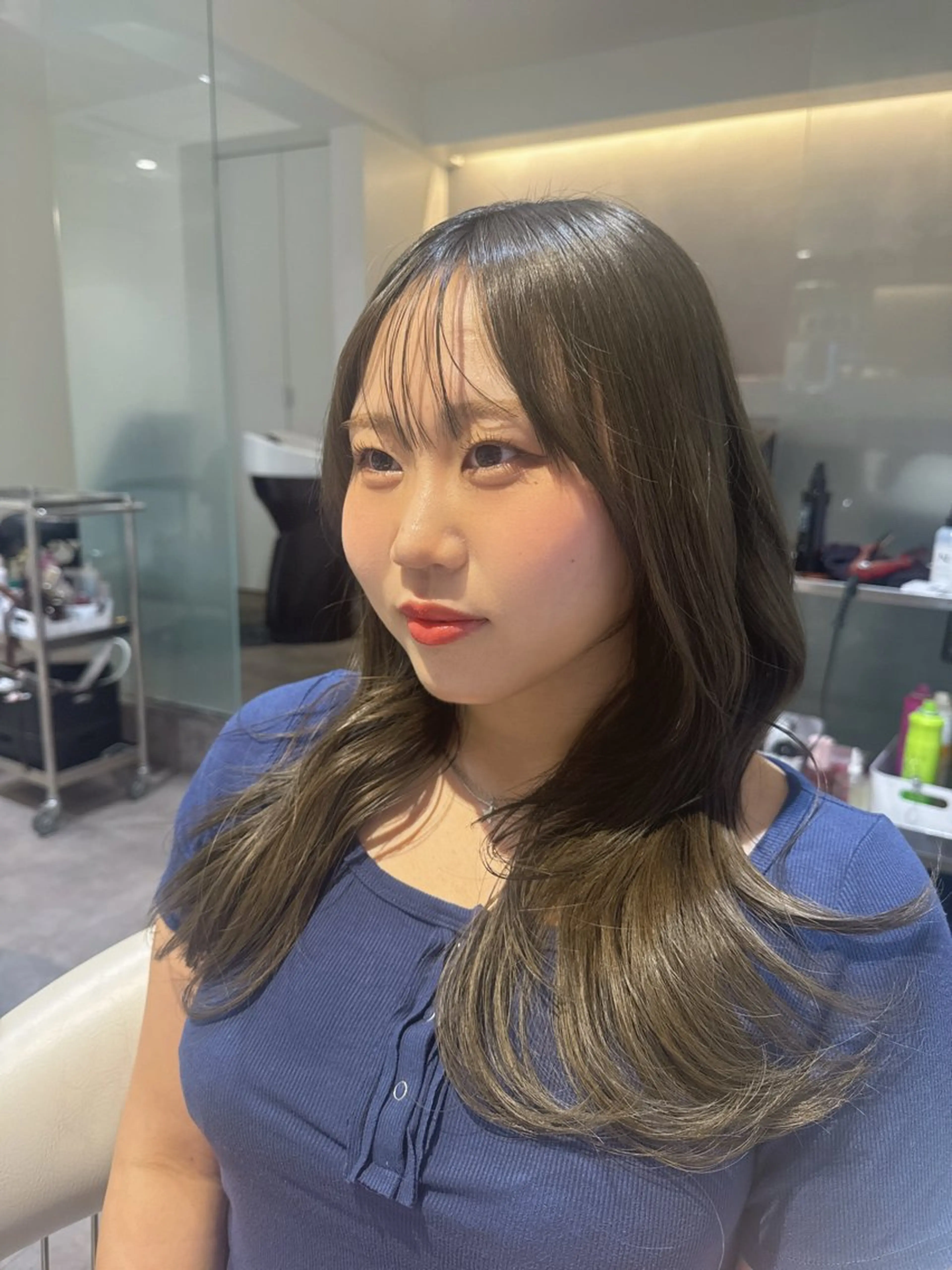 ミディアム カラー 黒髪 ブリーチ 透明感カラー ブリーチなしカラー 卒業式のヘアスタイル カット ヘアカラー トリートメント 原宿/美髪カラー 🫧TAISEIのヘアスタイル