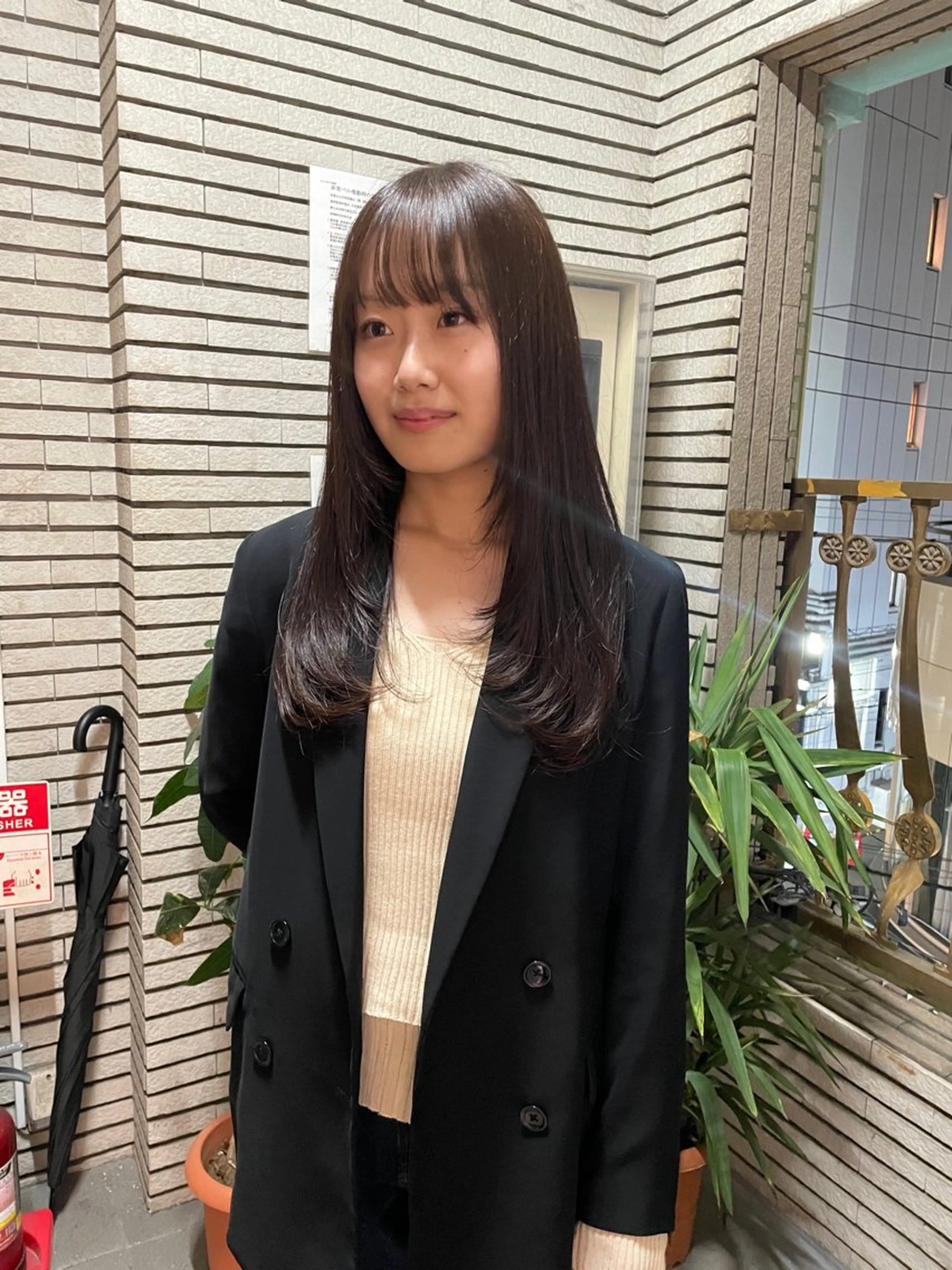 ロング カラー 透明感カラー カット ヘアカラー トリートメント レイヤーカット🎀 kanaのヘアスタイル