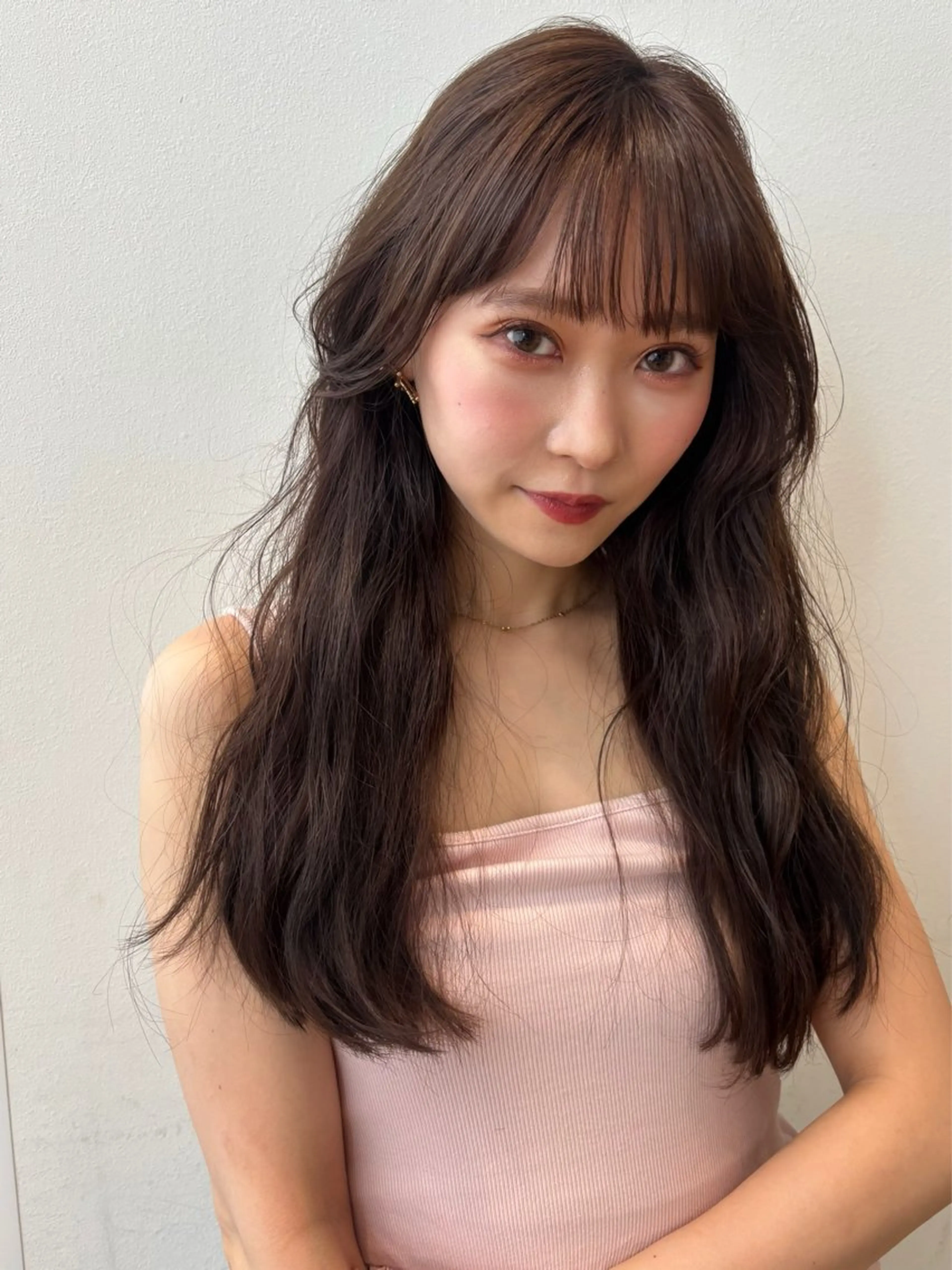 ロング カラー ブラウンカラー カット ヘアカラー トリートメント ktwo☆ 暗艶髪☆姫野琳のヘアスタイル