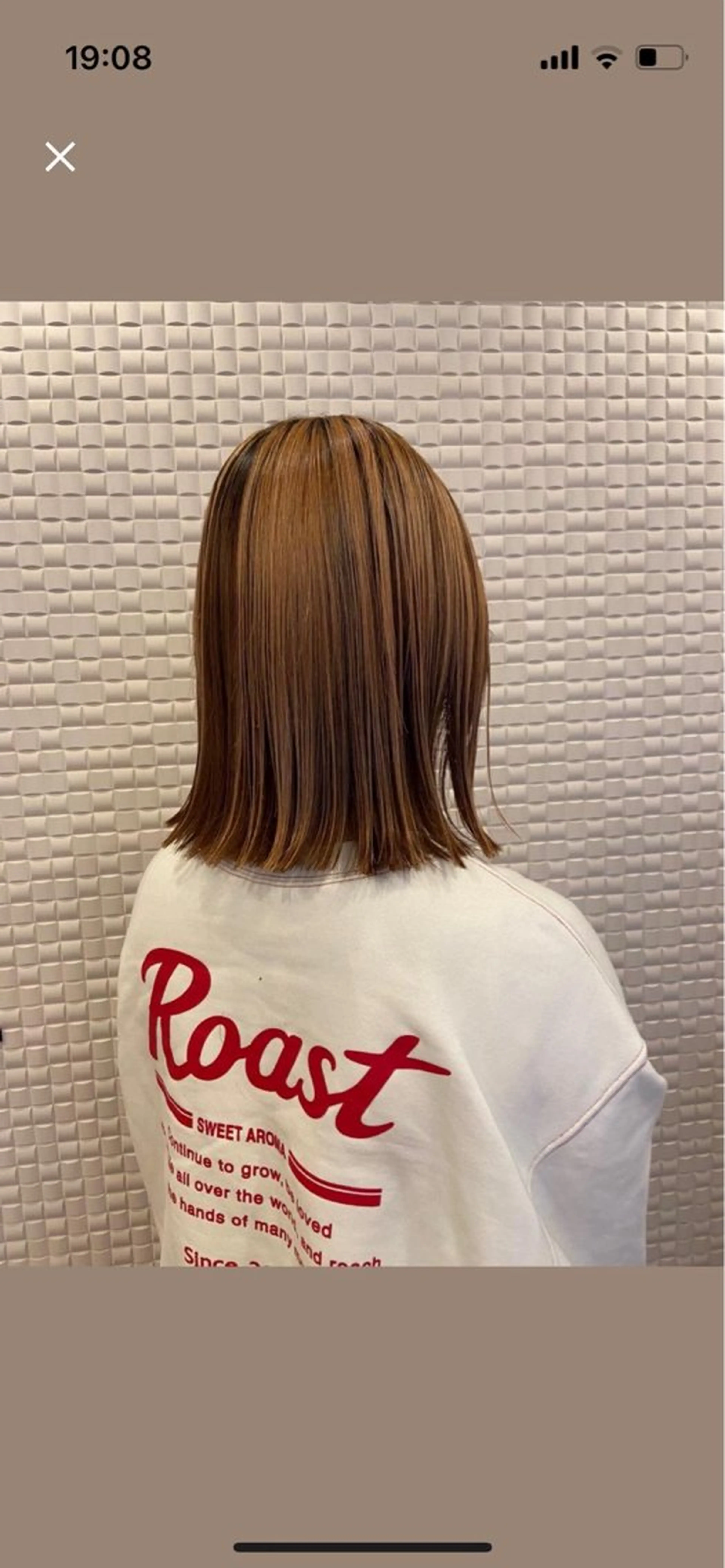 ミディアム カット 井口 カオリのヘアスタイル