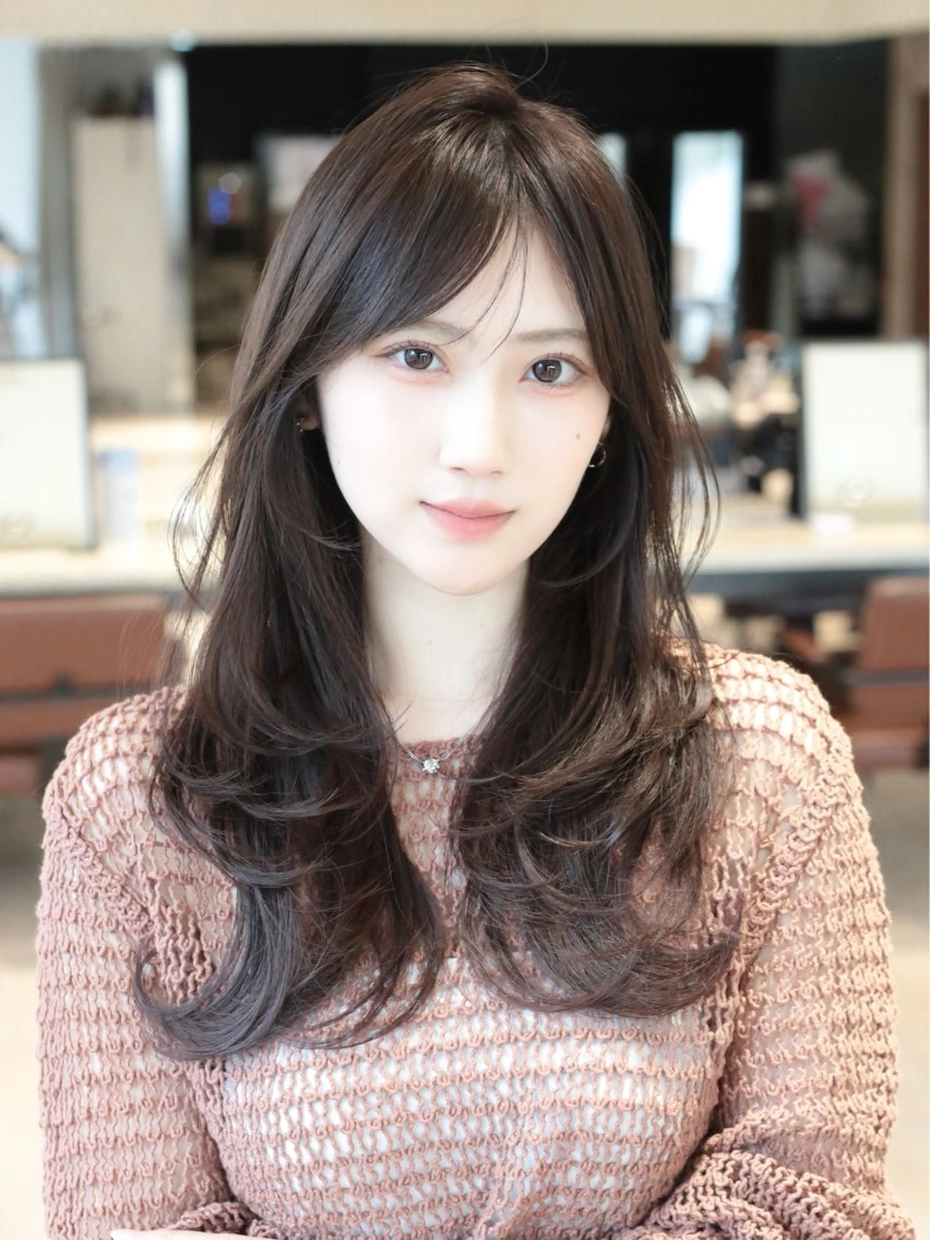 ロング カラー レイヤーカット カット ヘアカラー トリートメント レイヤー/顔周り /透明感🩶高橋大のヘアスタイル