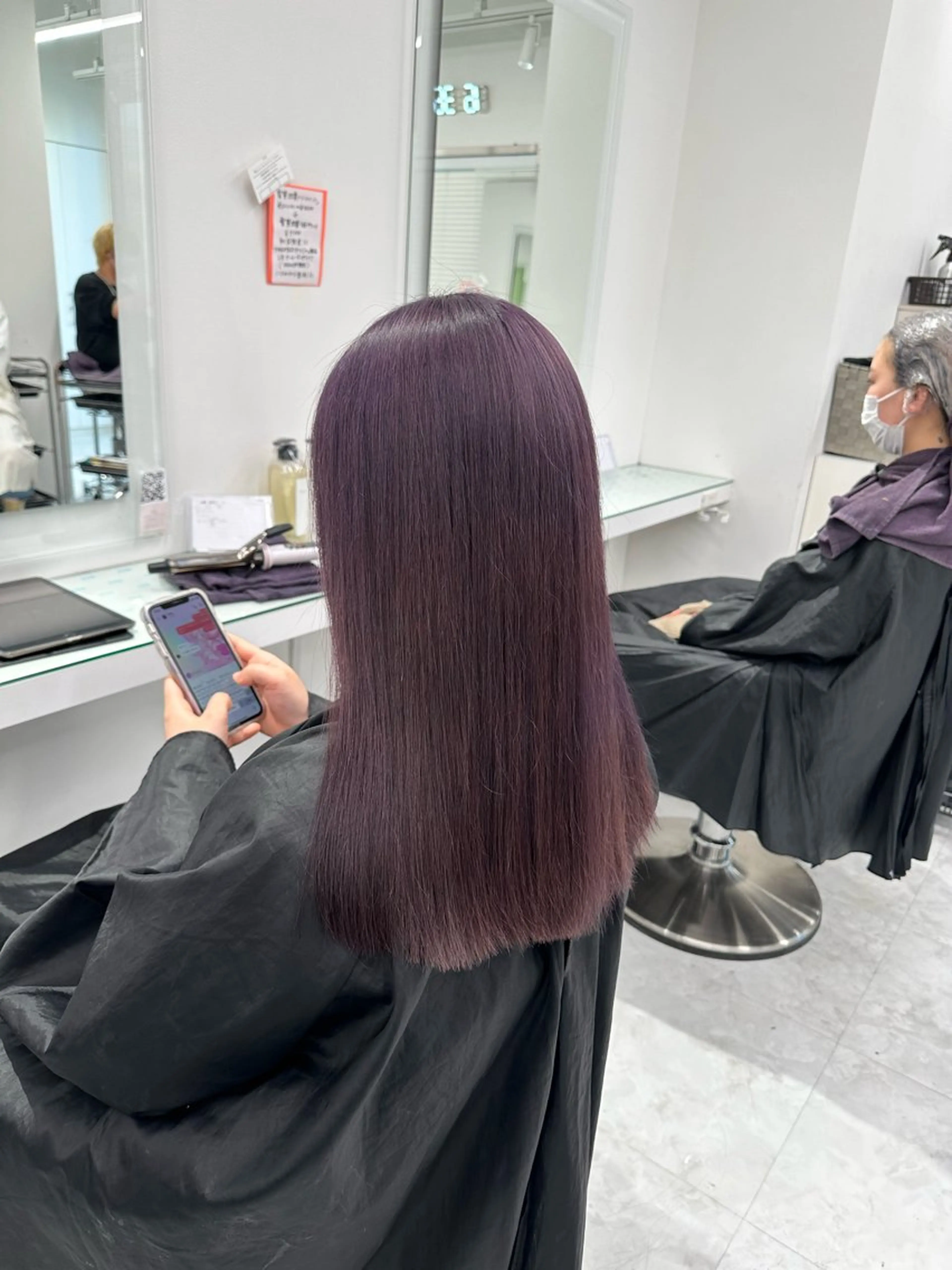 カラー マンツーマン/原宿/ 透明感カラー⭐️のヘアスタイル