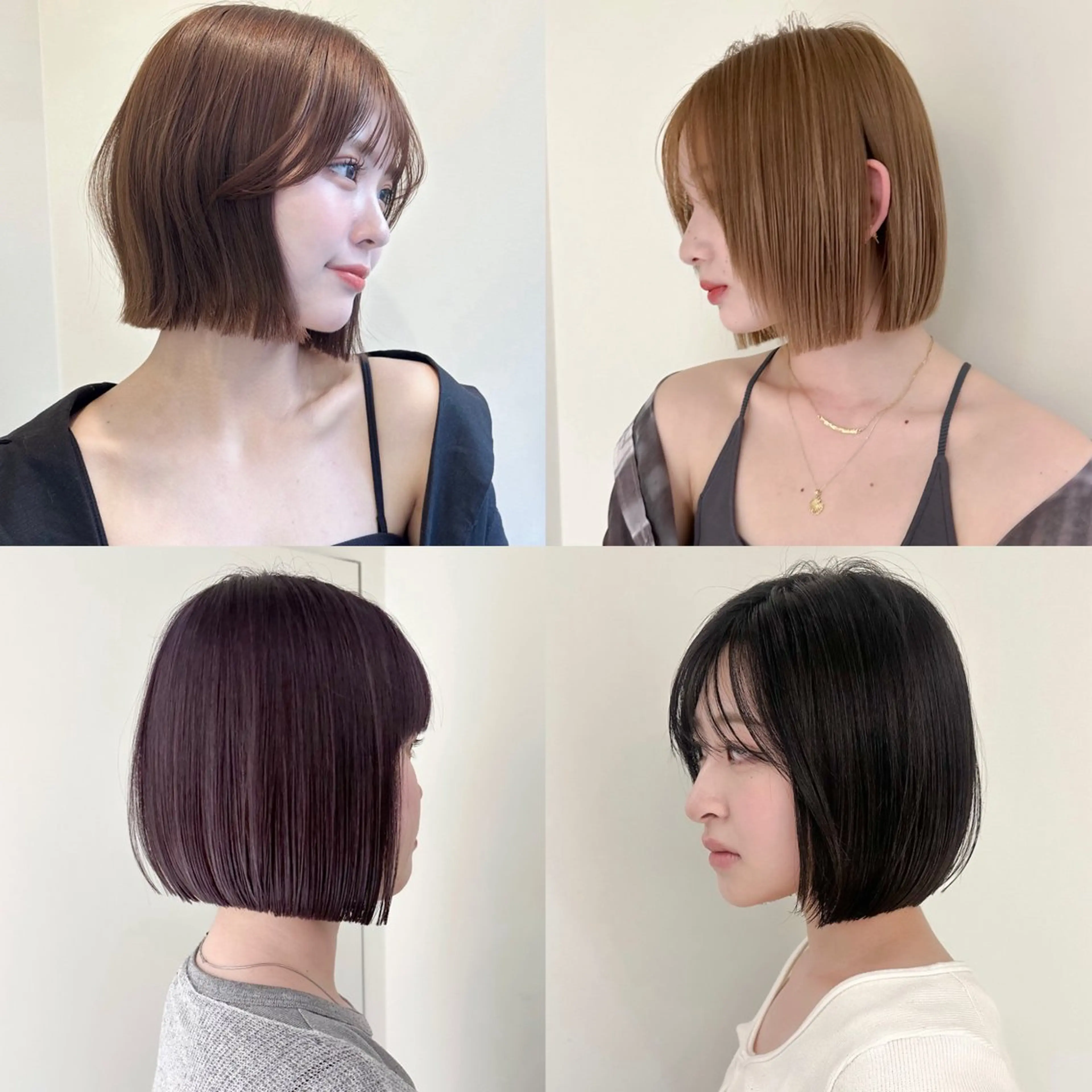 ショート ボブ 🎗️似合わせ/小顔 顔周りカット/透明感のヘアスタイル