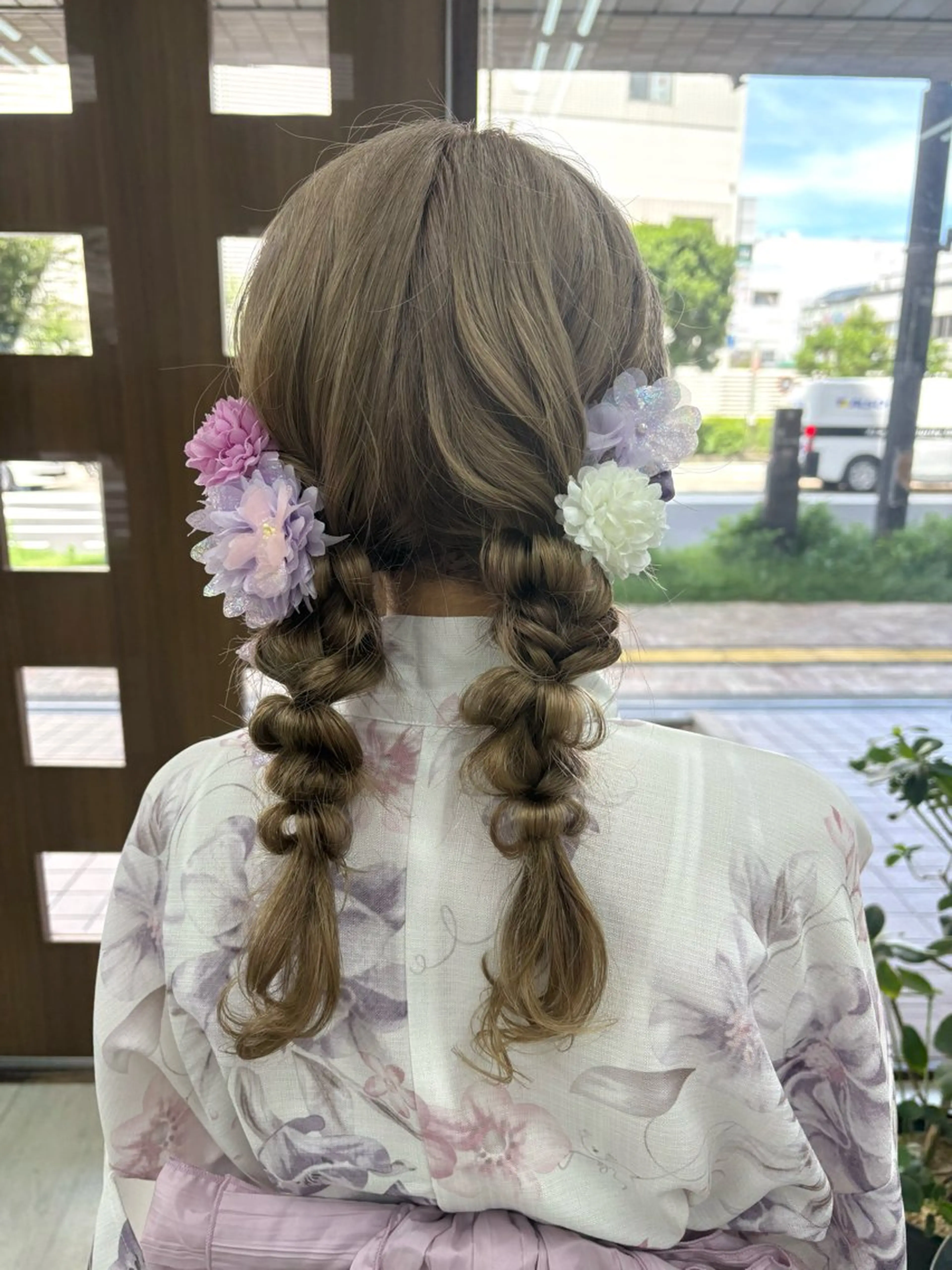 セミロング 浴衣 ヘアセット 月野涼風 /レイヤーカットのヘアスタイル