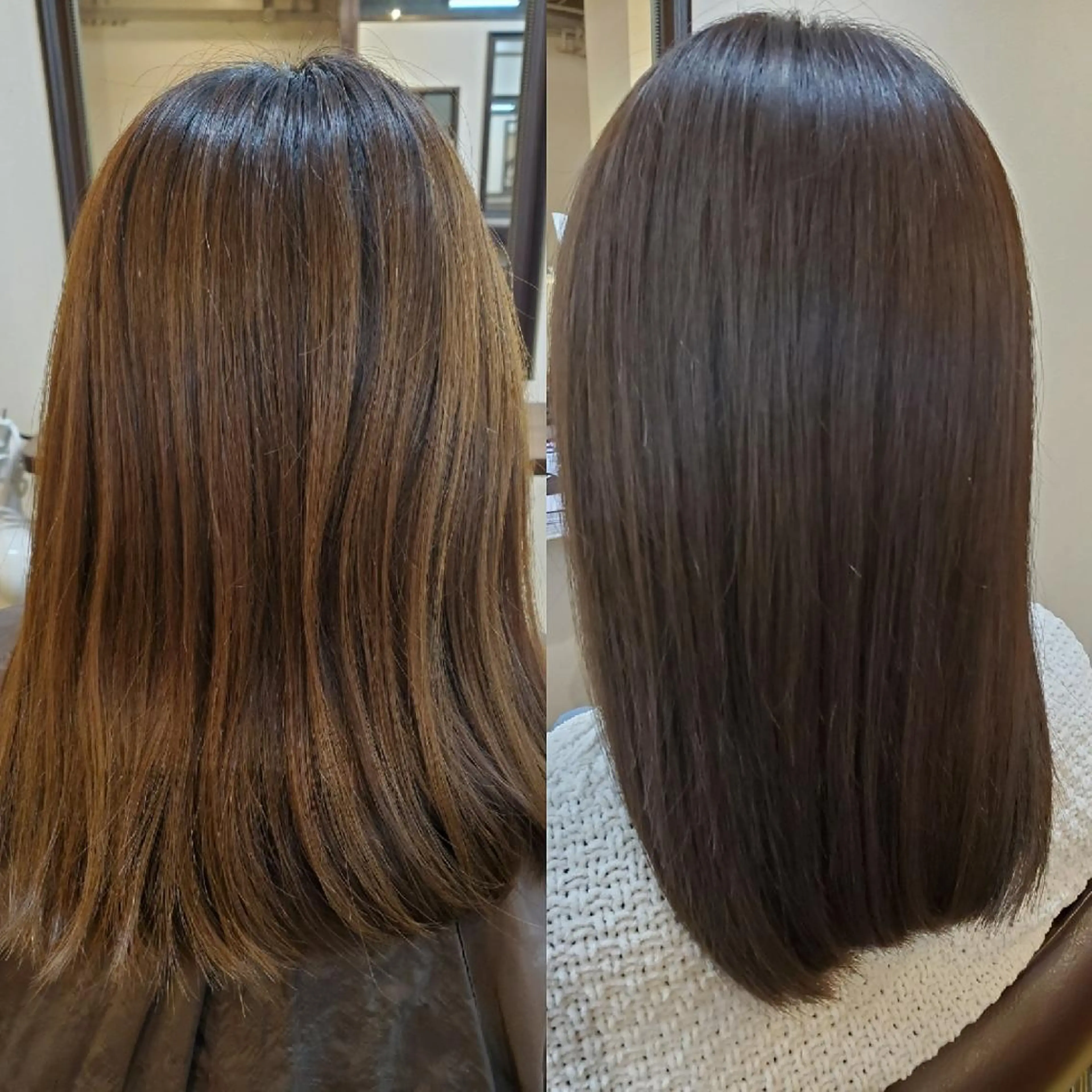 セミロング トリートメント 龍 悠紀のヘアスタイル