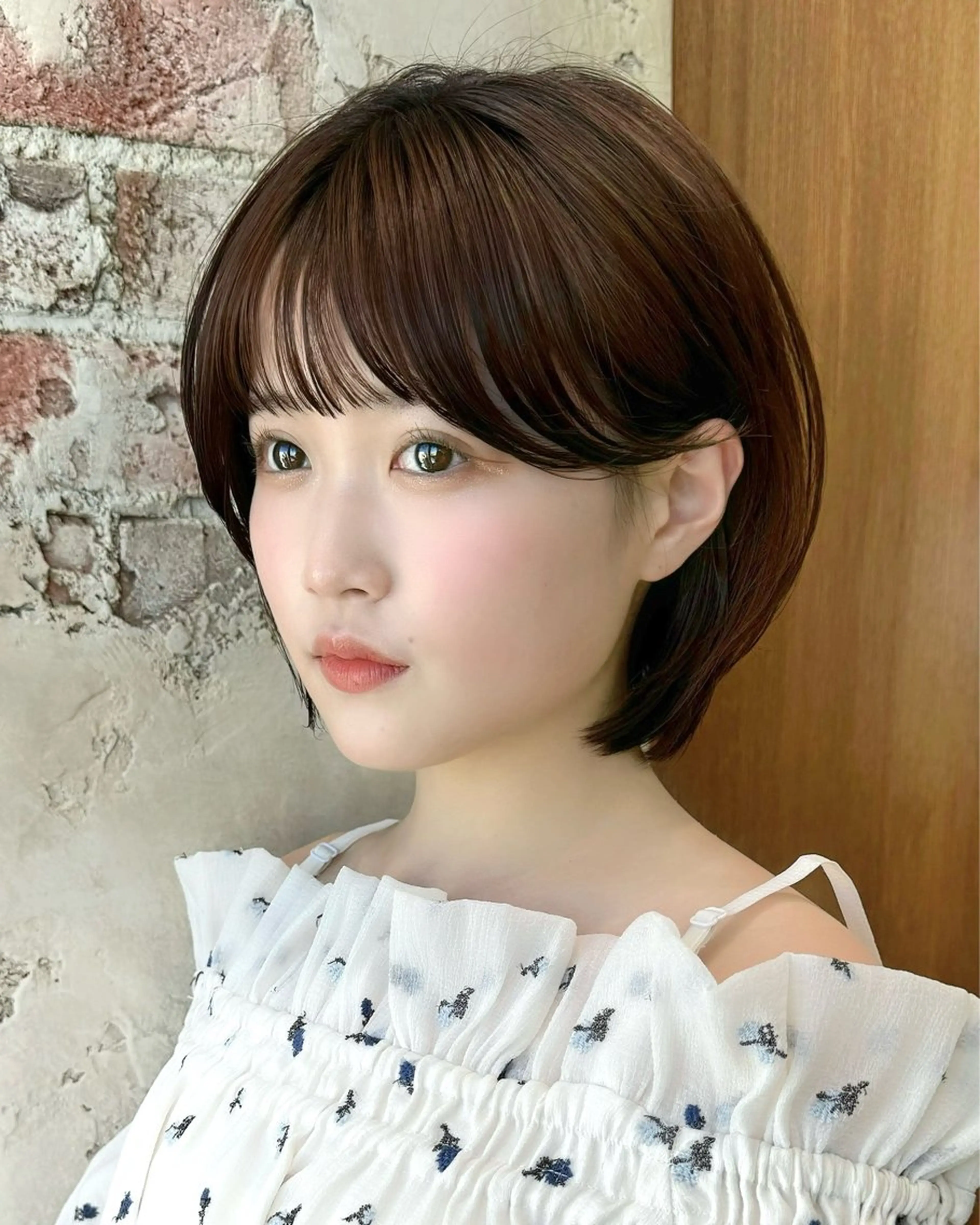 ショート カラー カット ヘアカラー トリートメント 💍新宿ショート 💍岩田莉奈のヘアスタイル