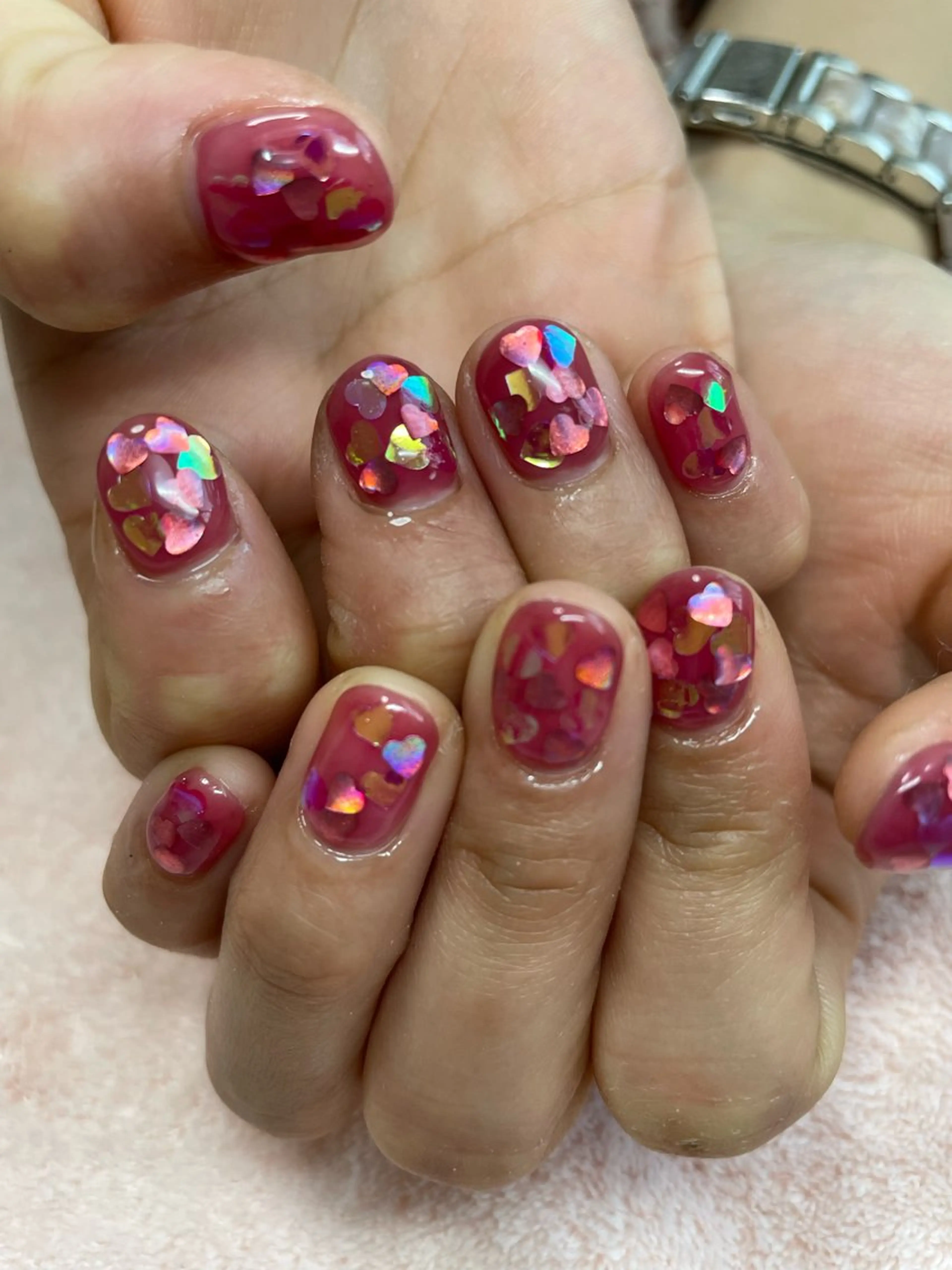 ネイル ハート ハンドネイル chii nailのネイルデザイン
