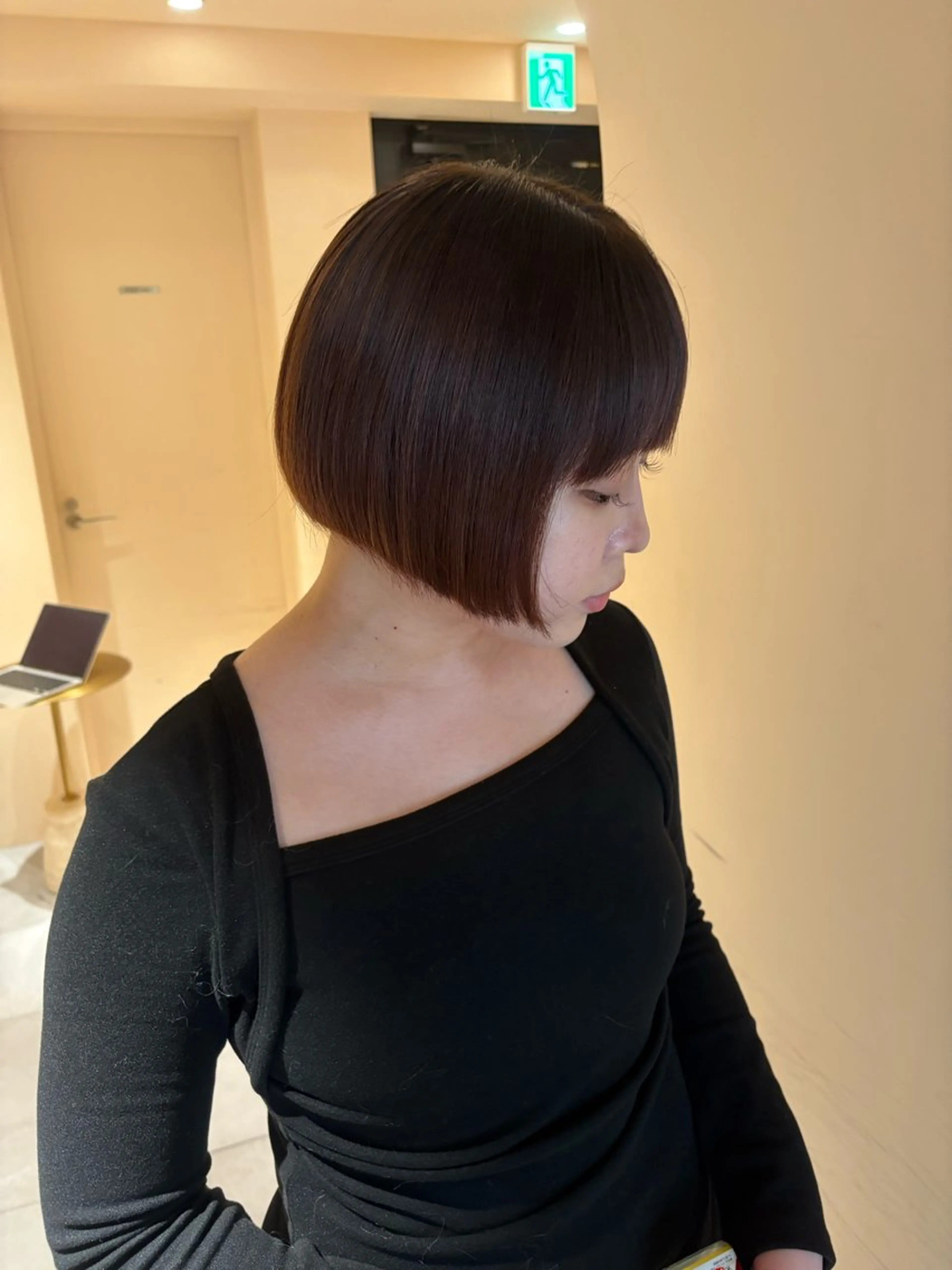 ミディアム ボブ カット トリートメント ヘッドスパ ヘアセット ショートカット/ ハイトーン🪼風香のヘアスタイル