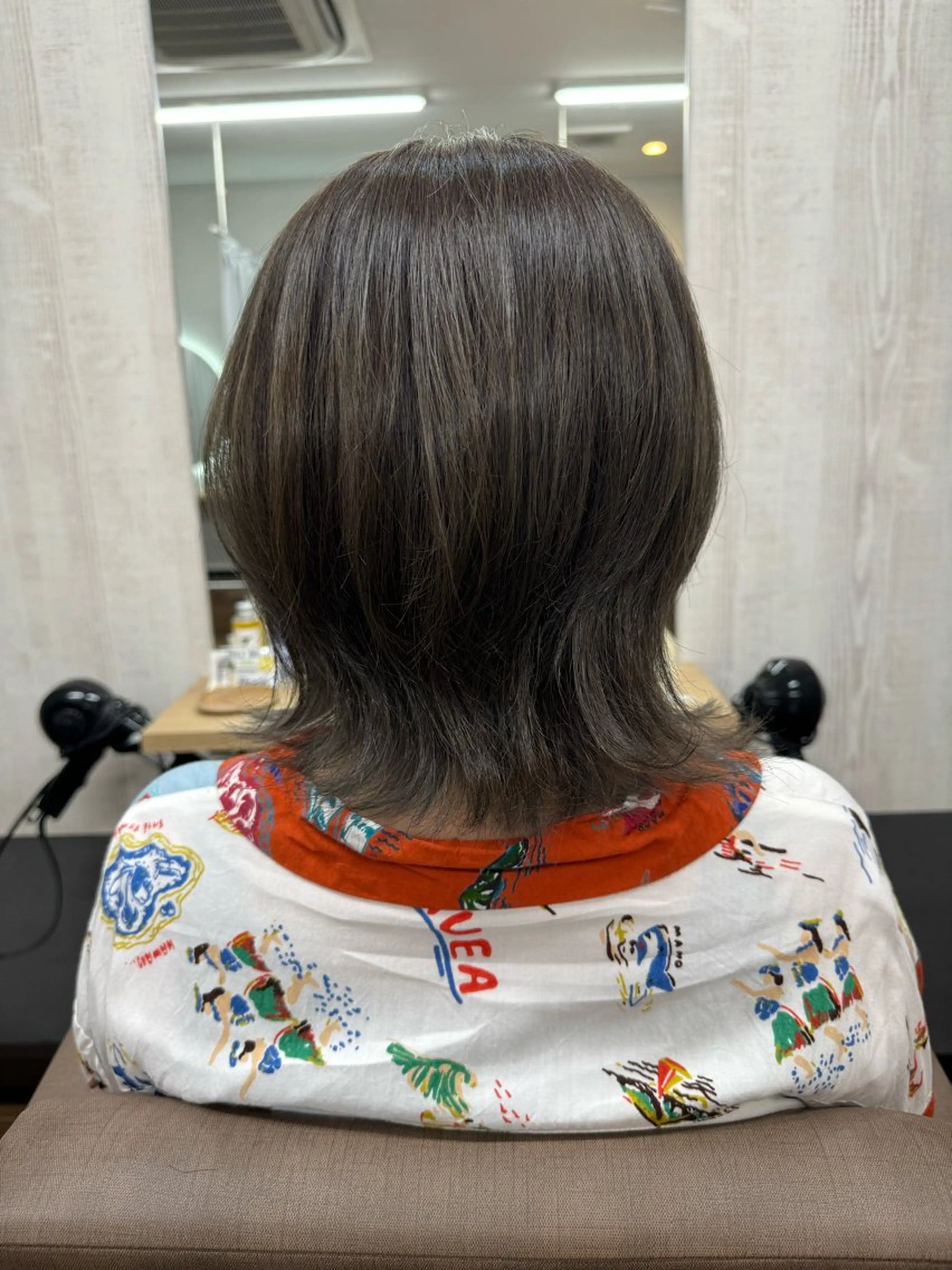 ミディアム カラー カット ヘアカラー トリートメント TELA HAIR 稲毛店　千尋のヘアスタイル
